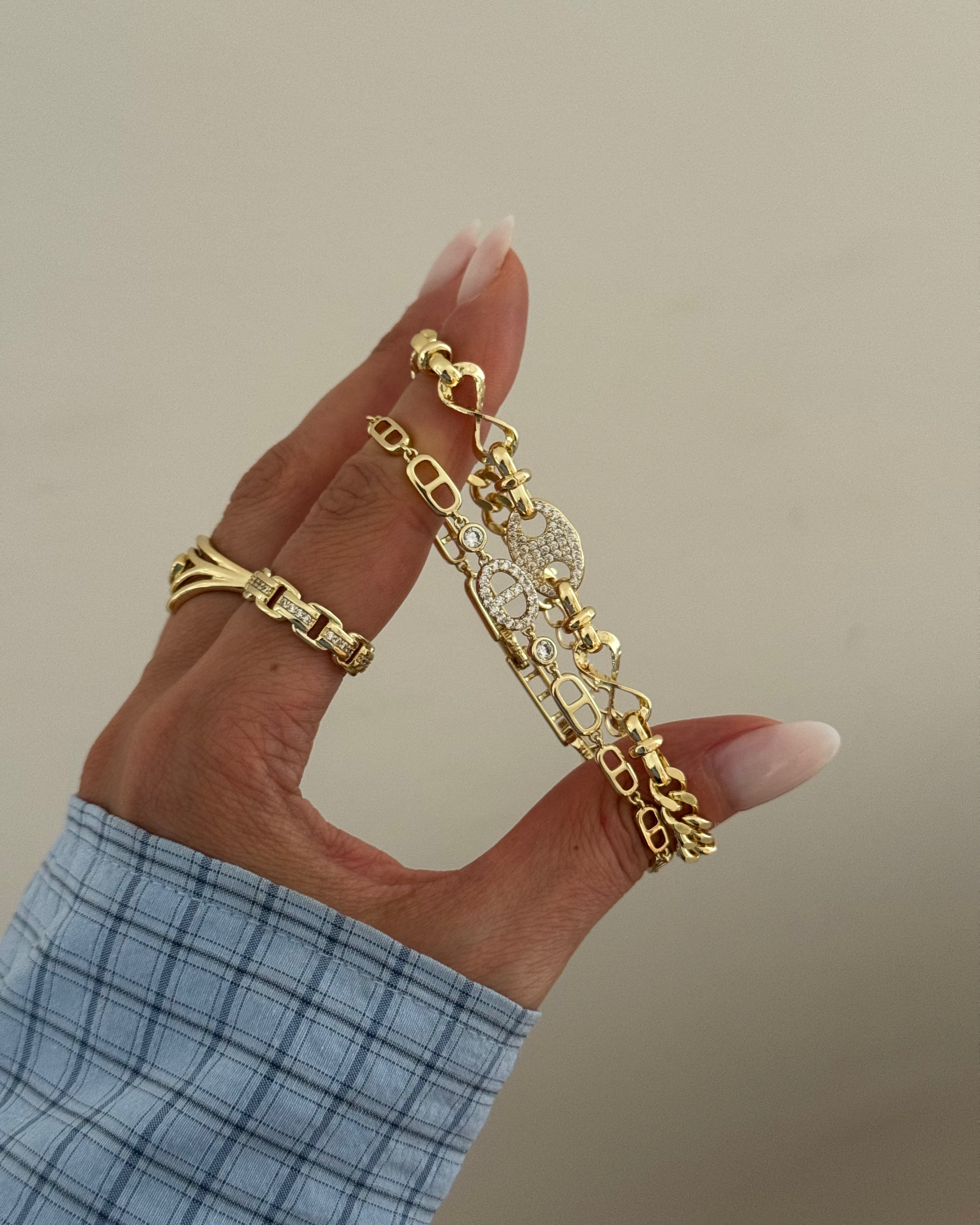 Armband VIP DD Shiny -14K vergoldet