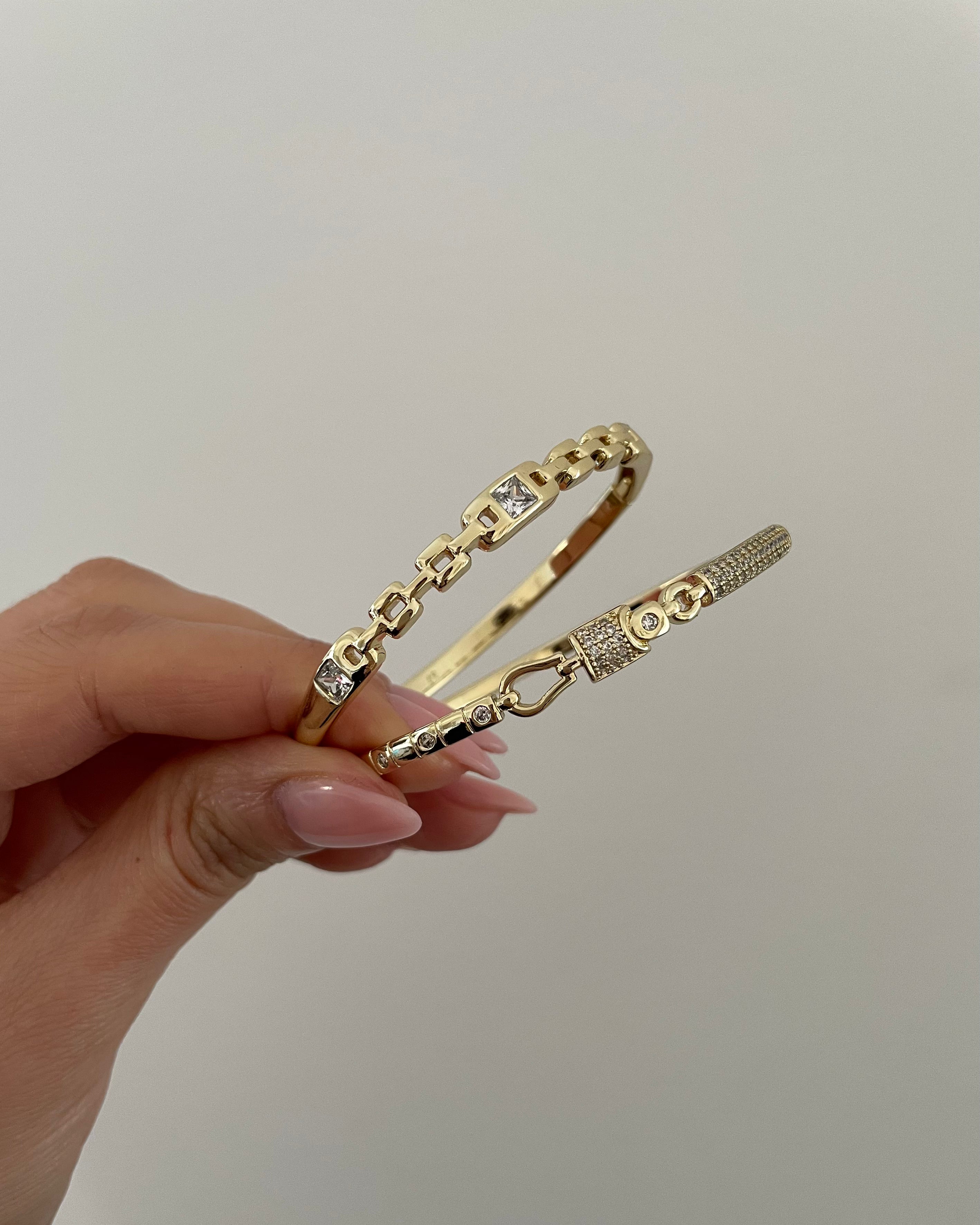 Armreif VIP Lock -14K vergoldet