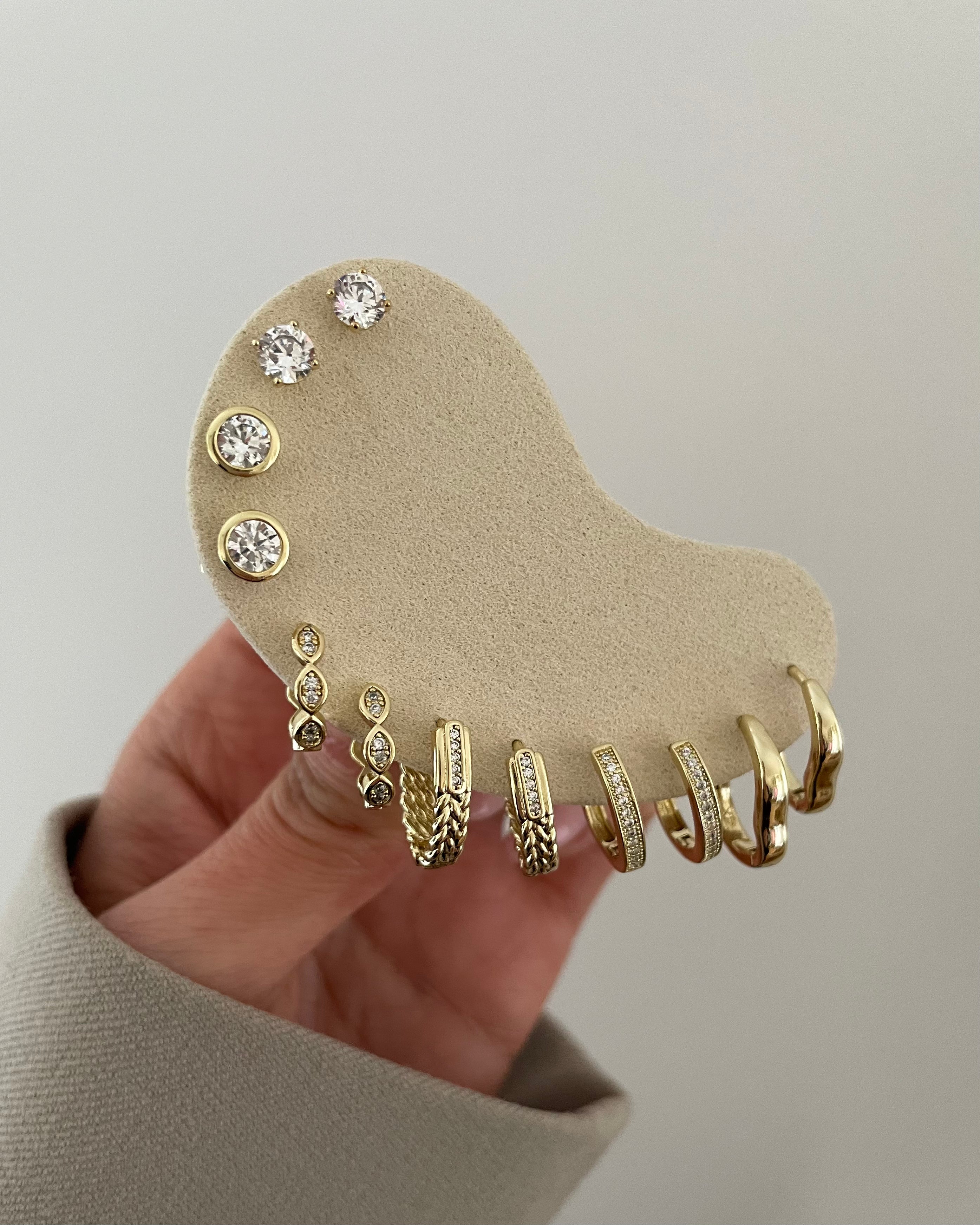 Ohrringe VIP Chain Diamond -14K vergoldet