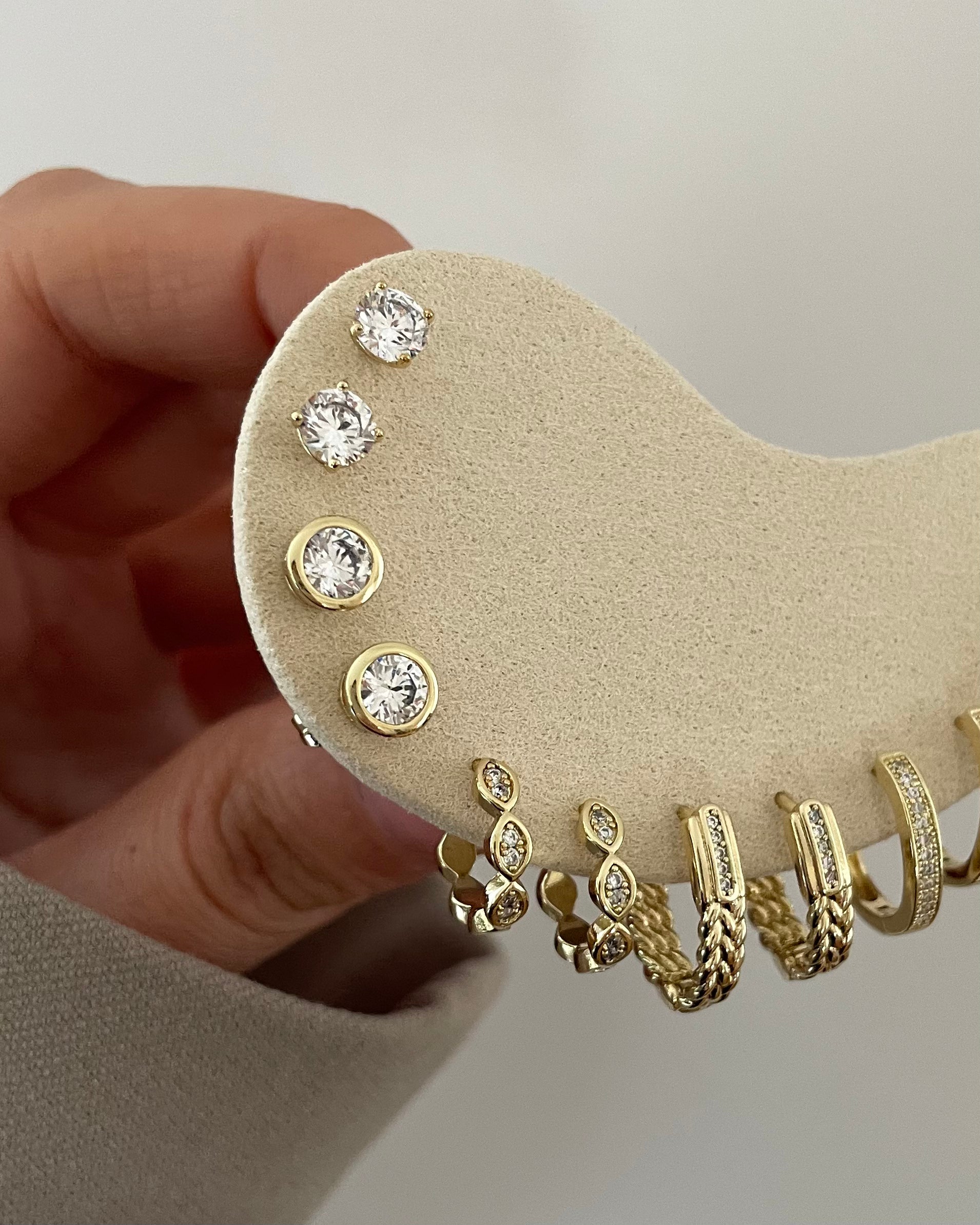 Creolen VIP Drop Eye -14K vergoldet