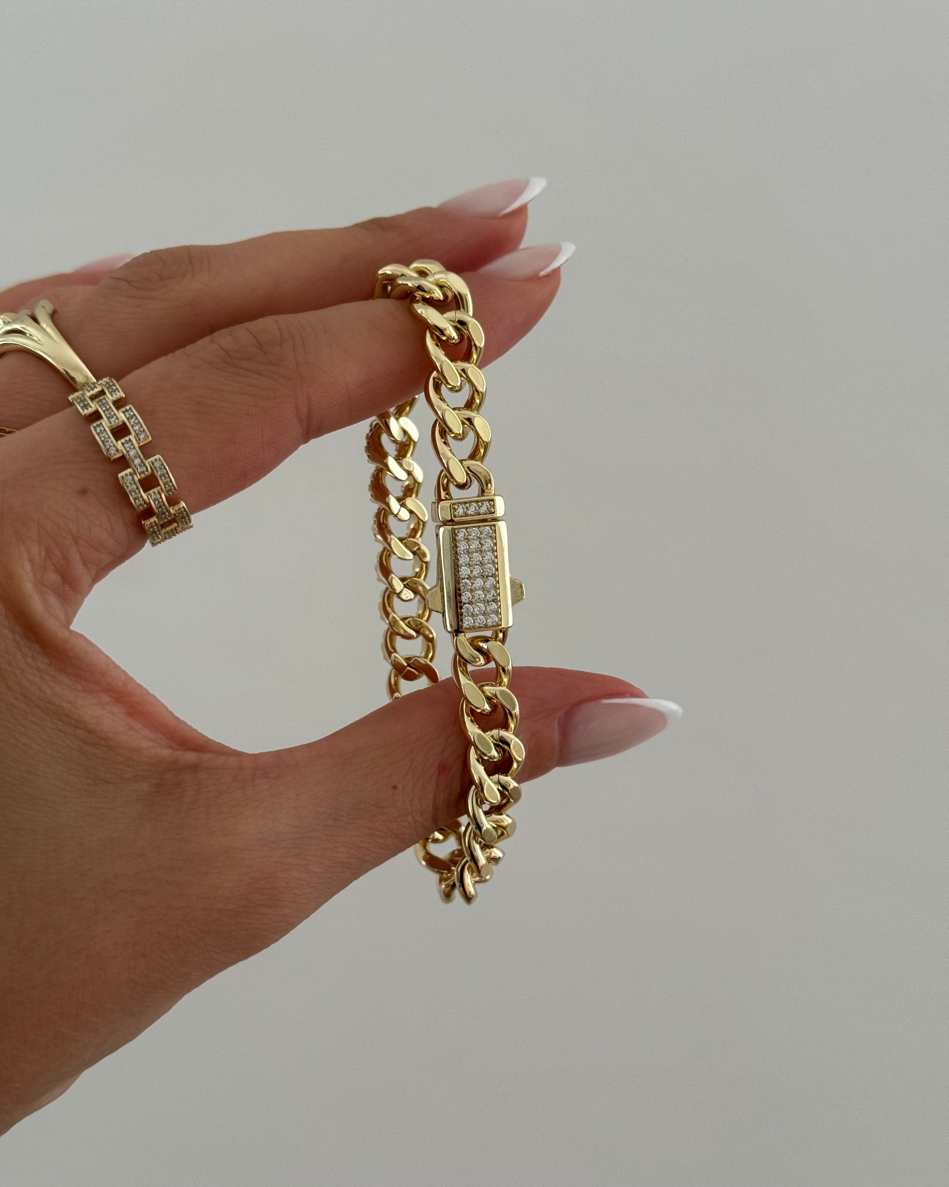 Armband VIP Gurmet Classic Shine -14K vergoldet