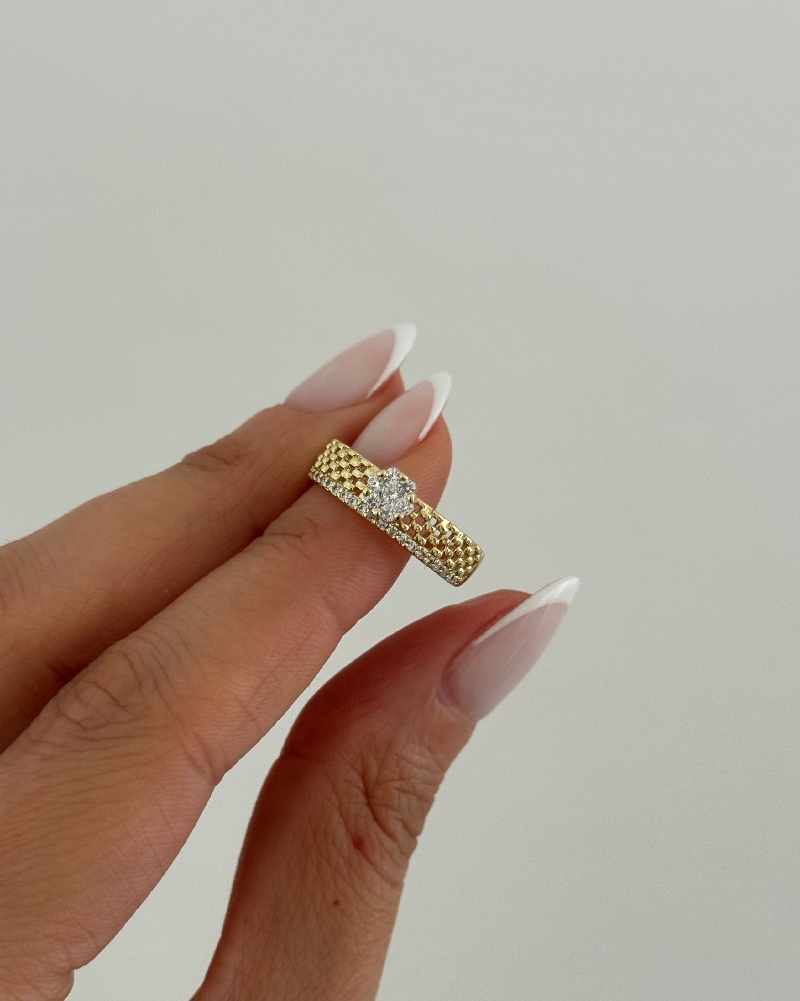 Ring VIP Hasir Diamond -14K vergoldet