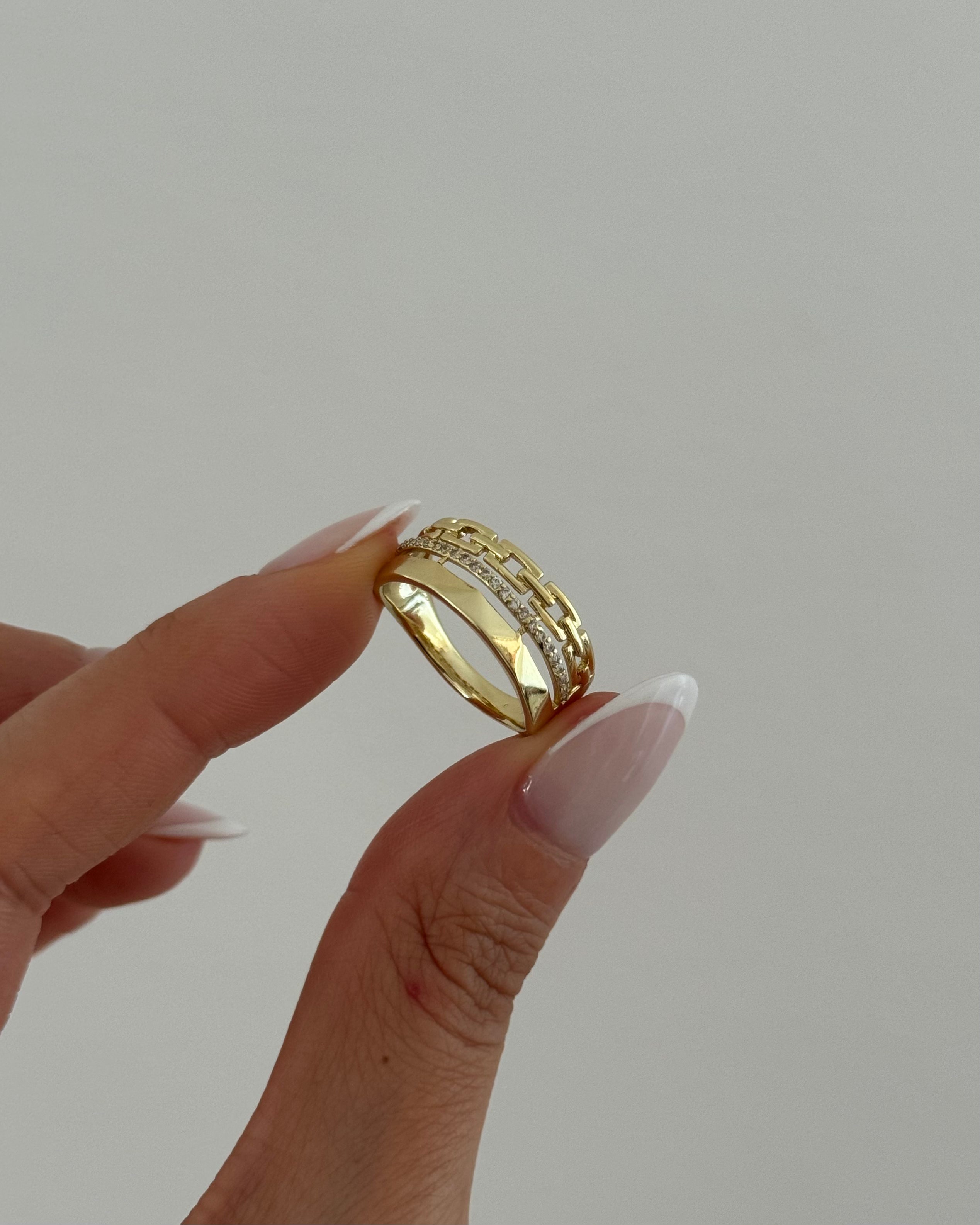 Ring VIP Layer Chain- 14K vergoldet