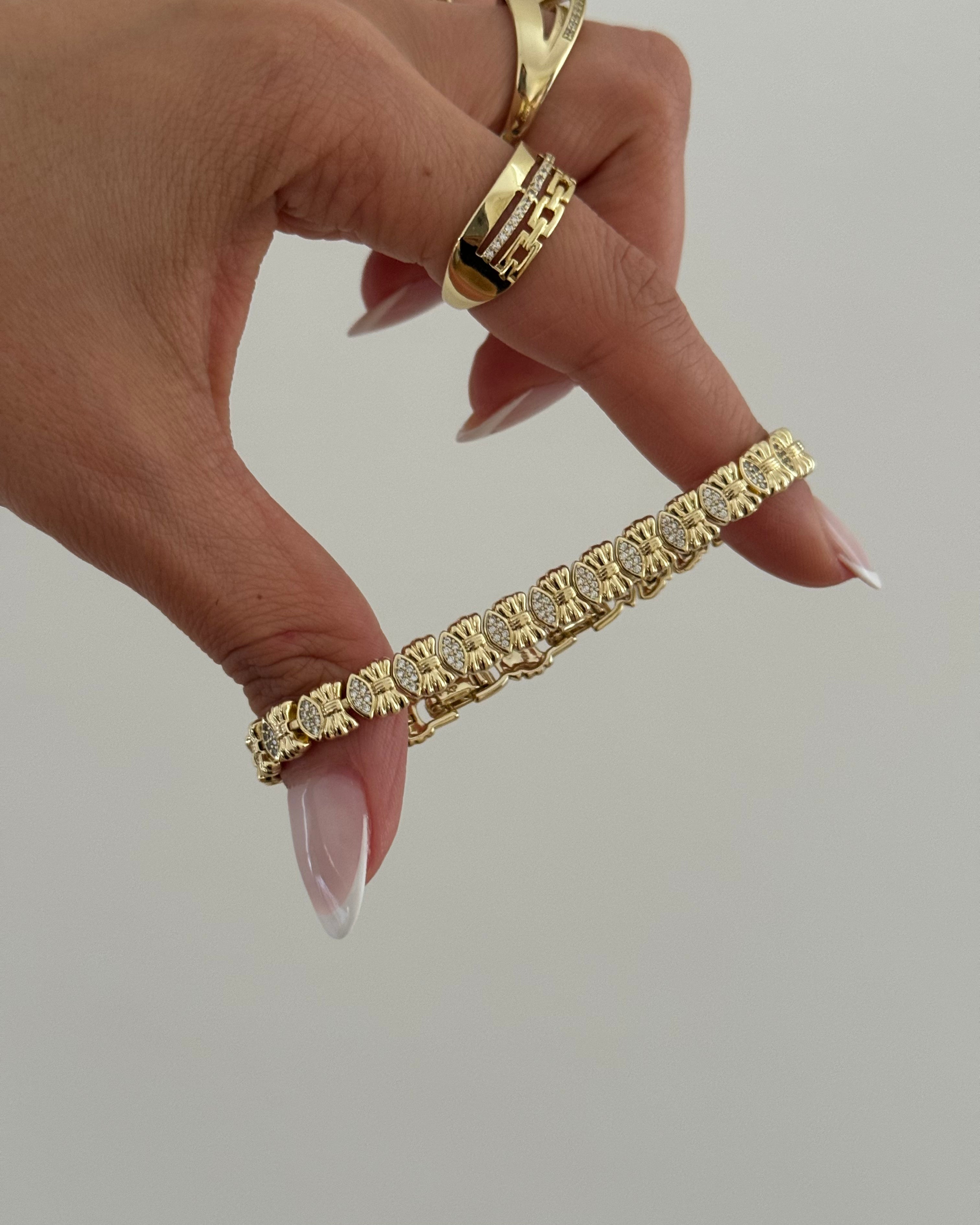 Armband VIP Bowtie -14K vergoldet