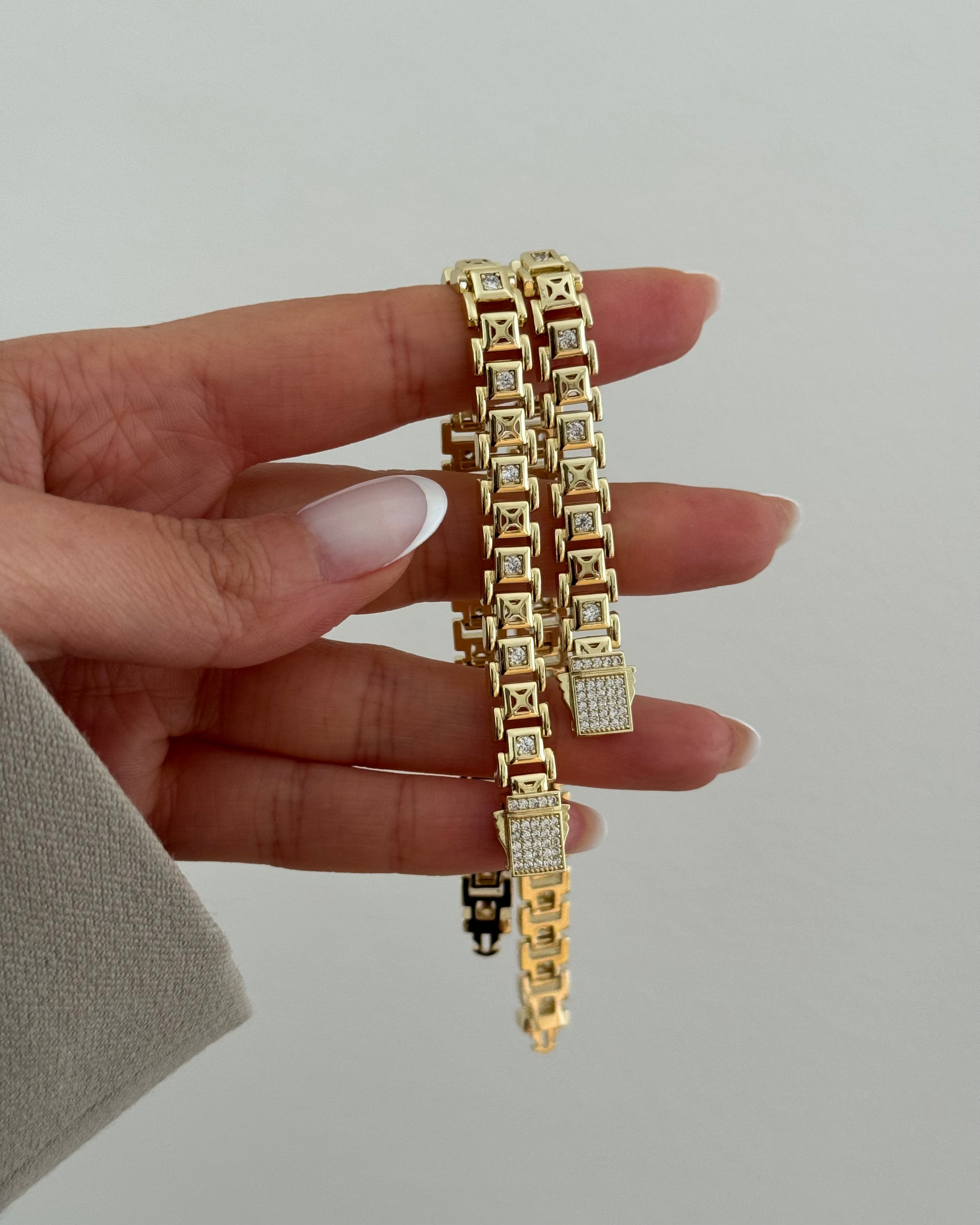 Armband VIP Gurmet Timeless- 14K vergoldet