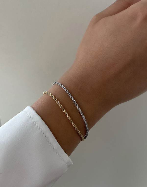 Armband Fine Chain Twist Gold