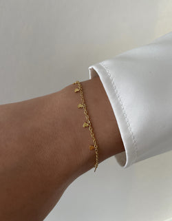 Armband Chain Mini Hearts Gold