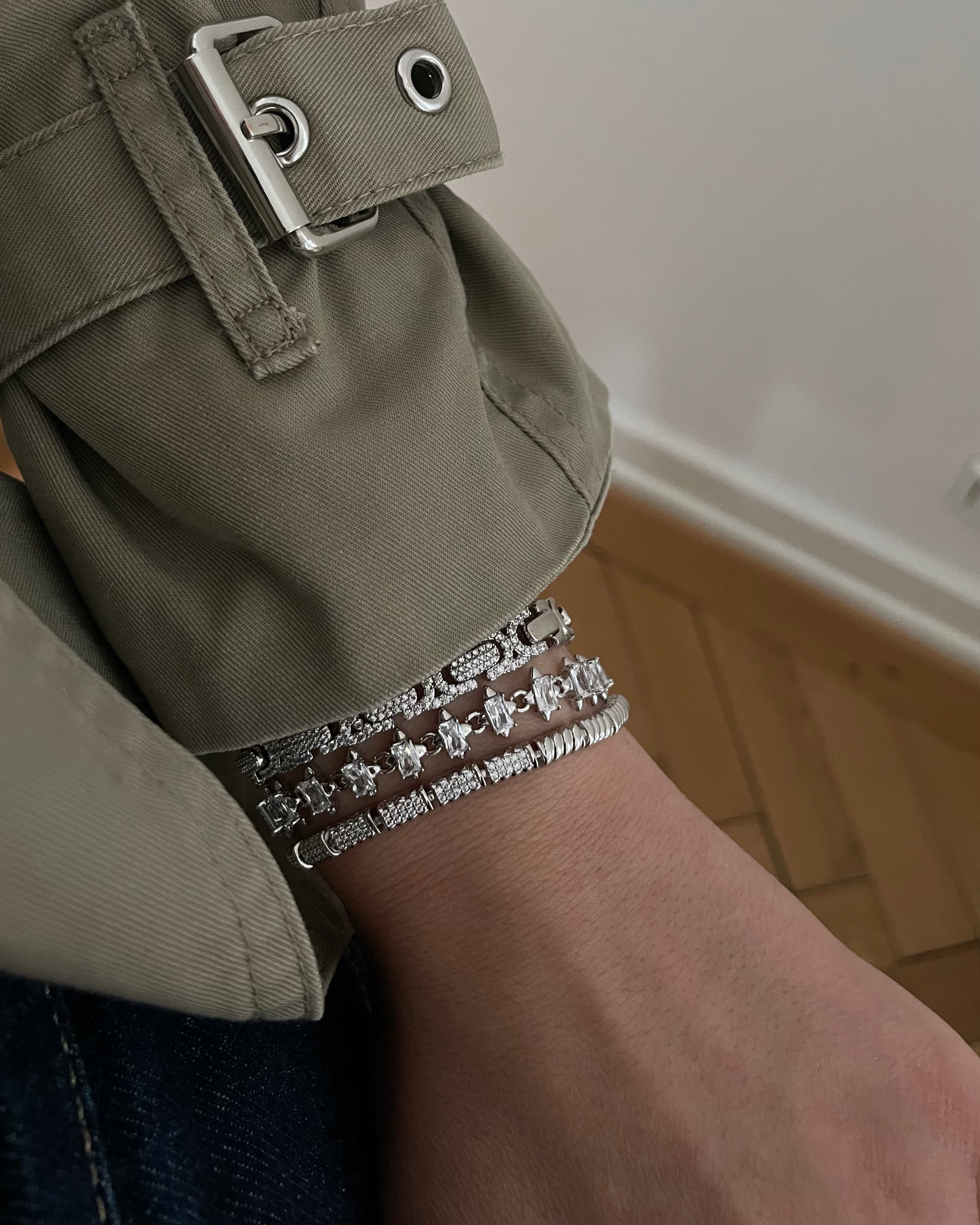 Armband VIP Twist Cube -Silber