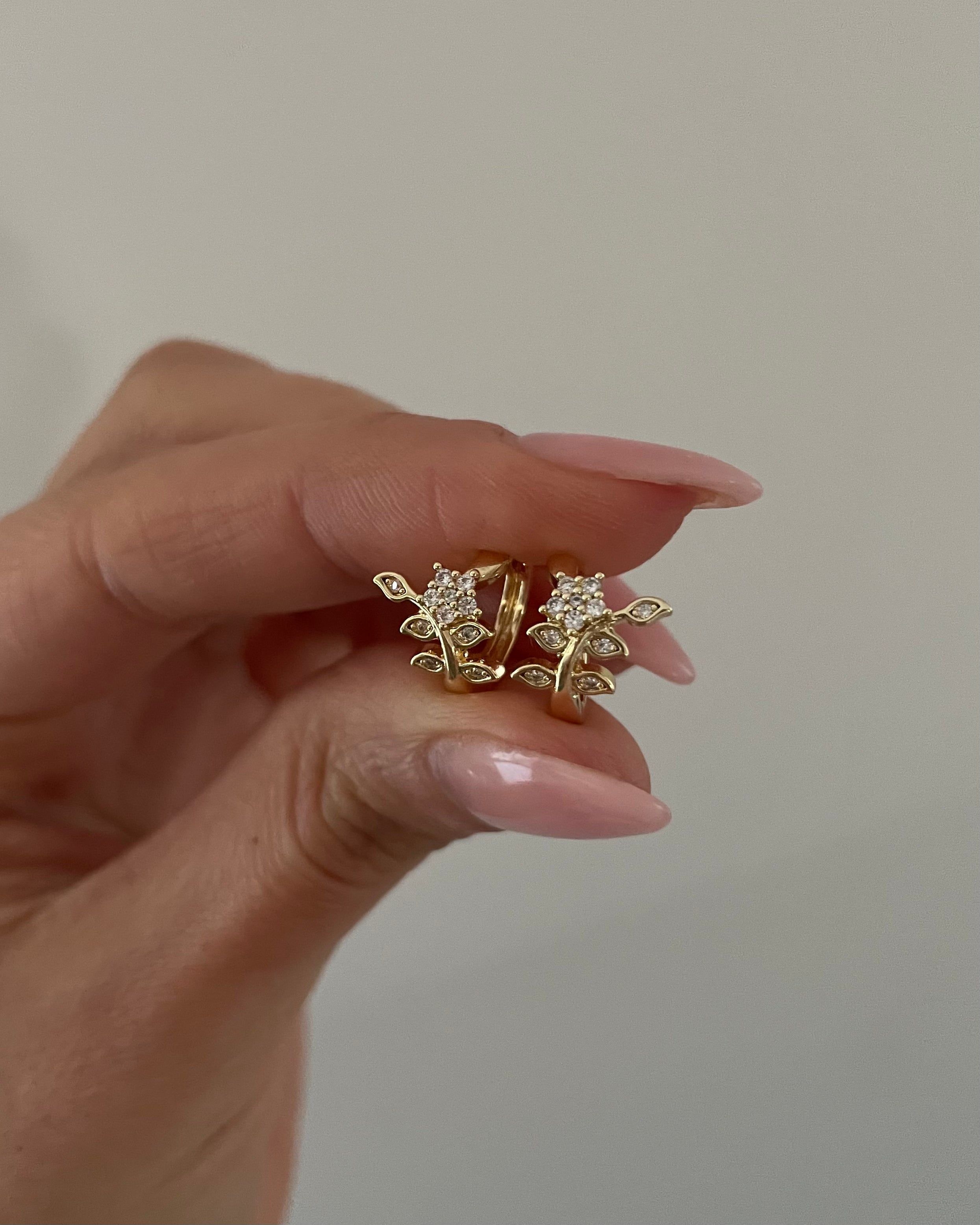 Creolen VIP Bloom -14K vergoldet