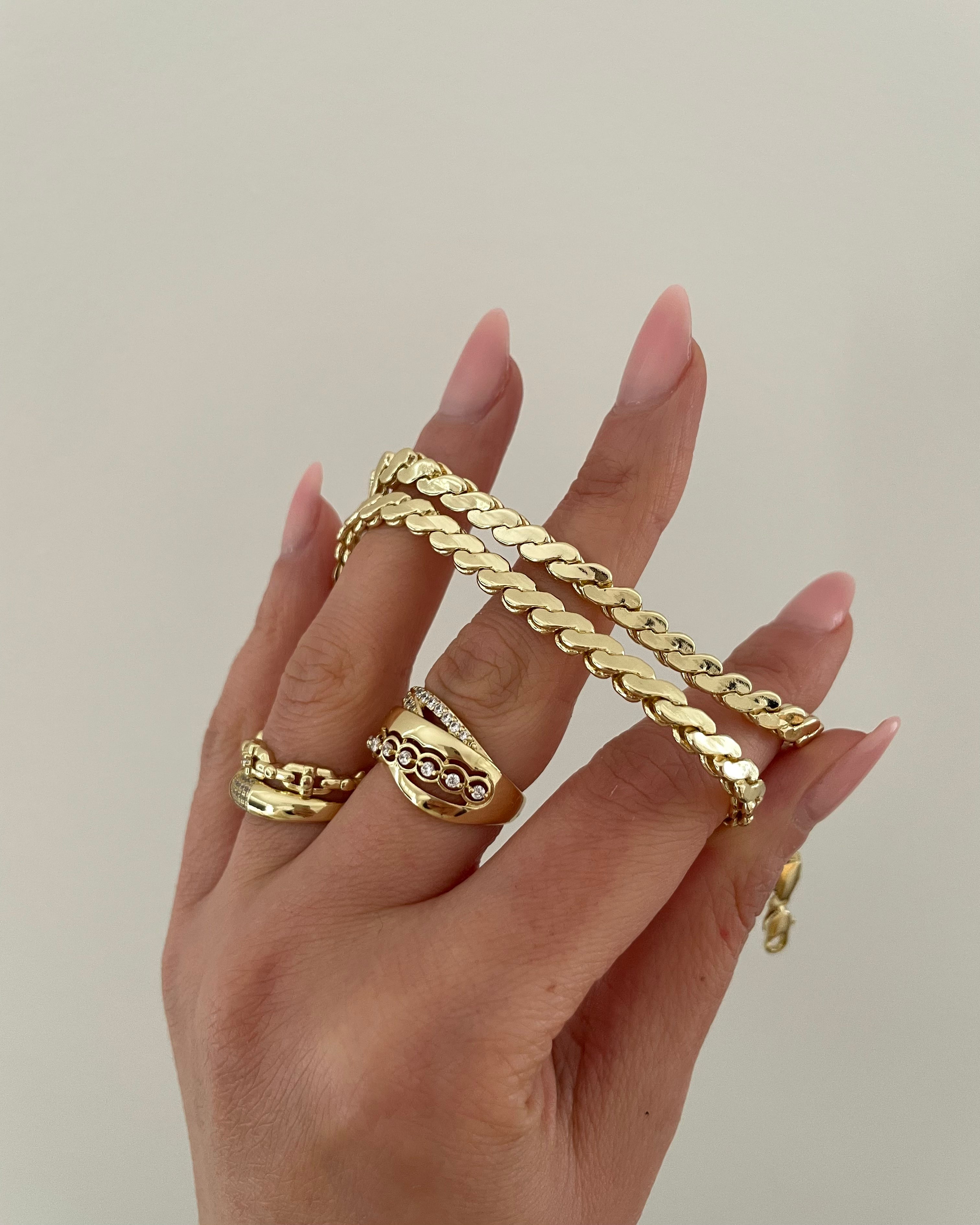 Armband VIP Gurmet Chain -14K vergoldet