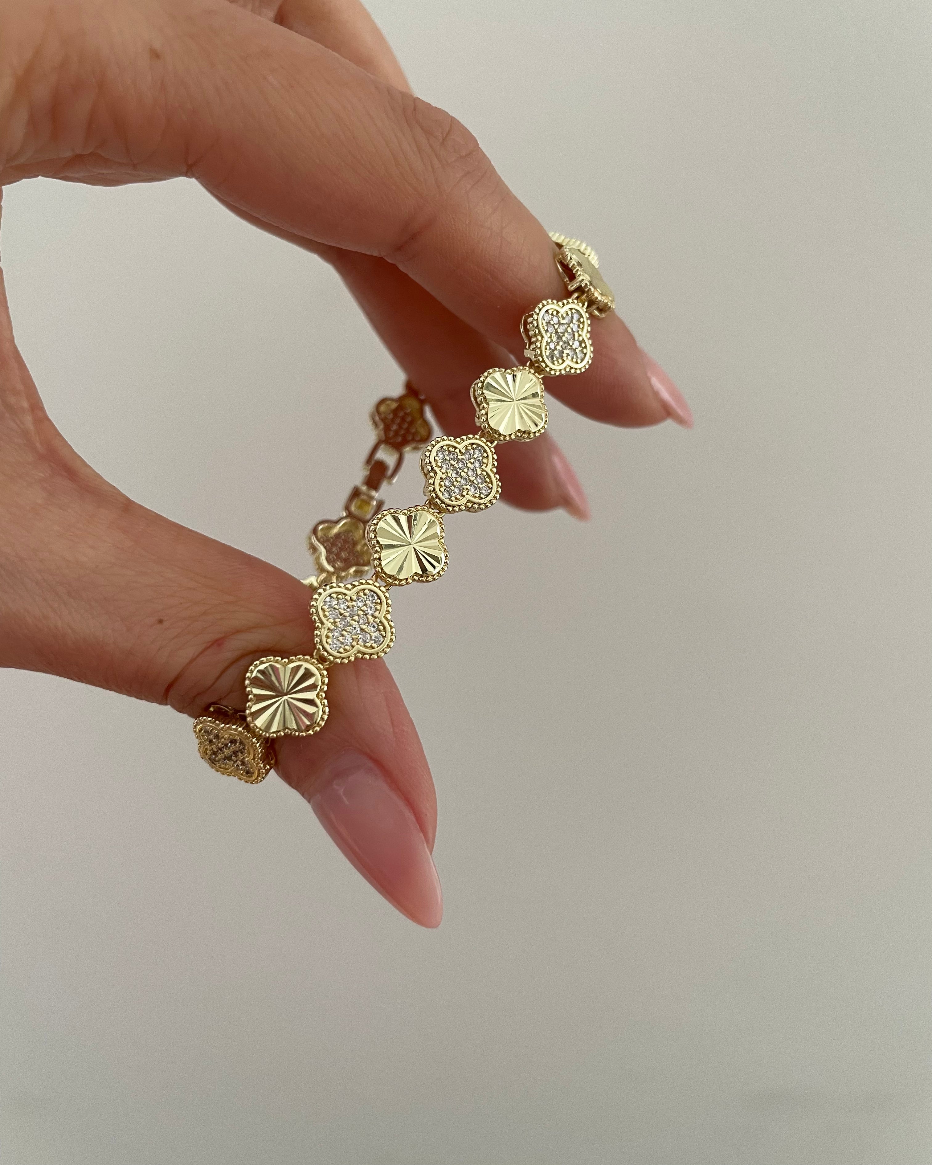 Armband VIP Flora Clover -14K vergoldet