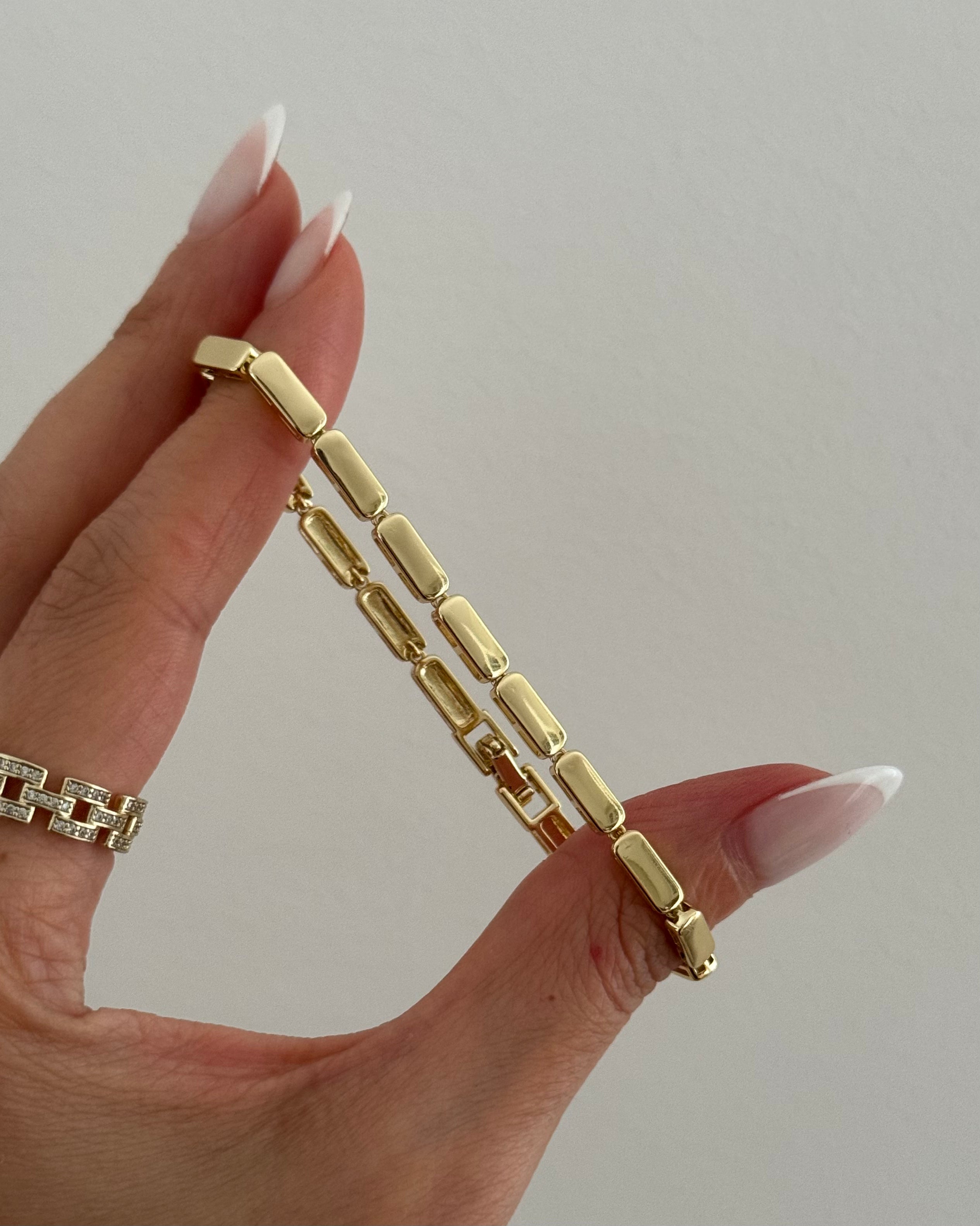 Armband VIP Golden Lin -14K vergoldet