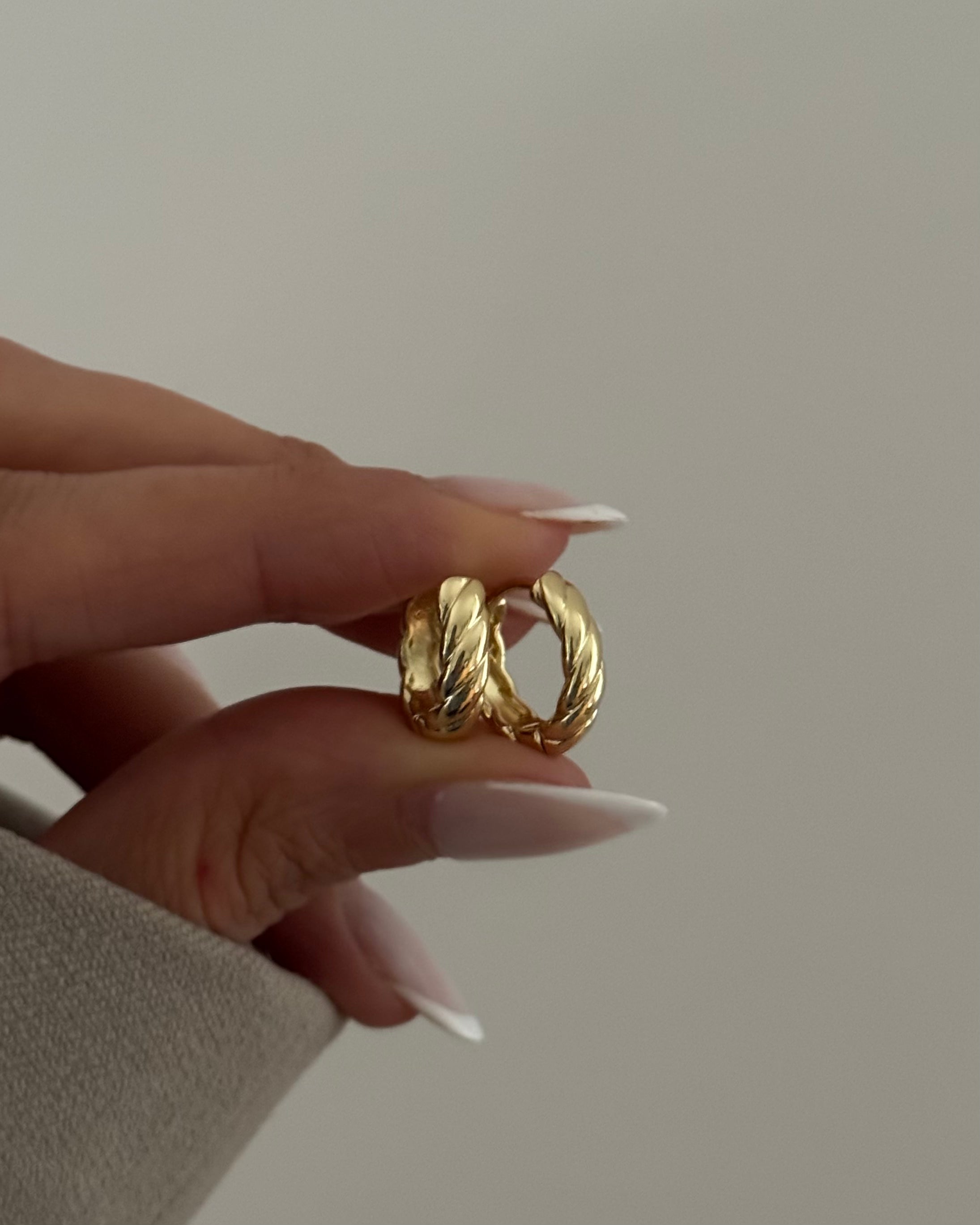 Creolen VIP Twisted- 14K vergoldet