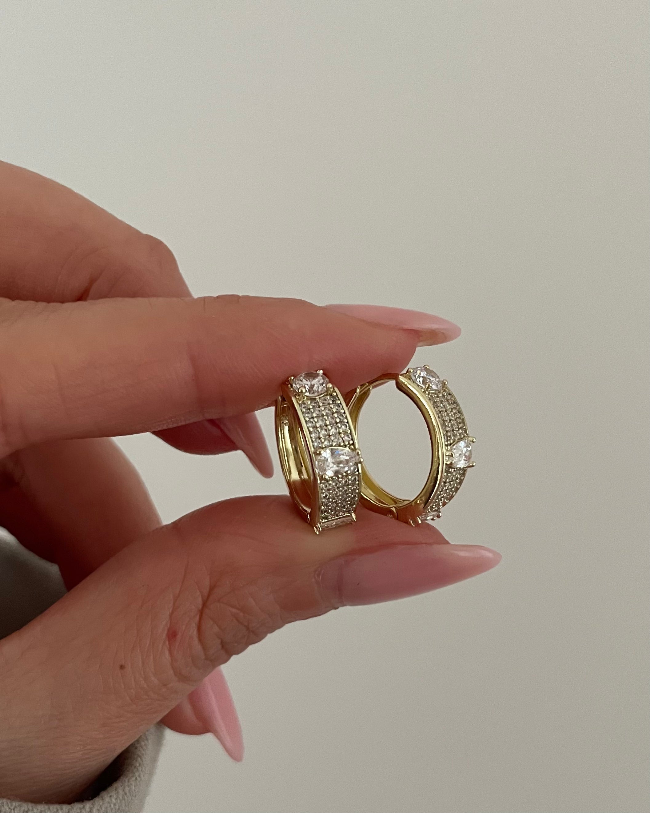 Creolen VIP Glow Drop -14K vergoldet