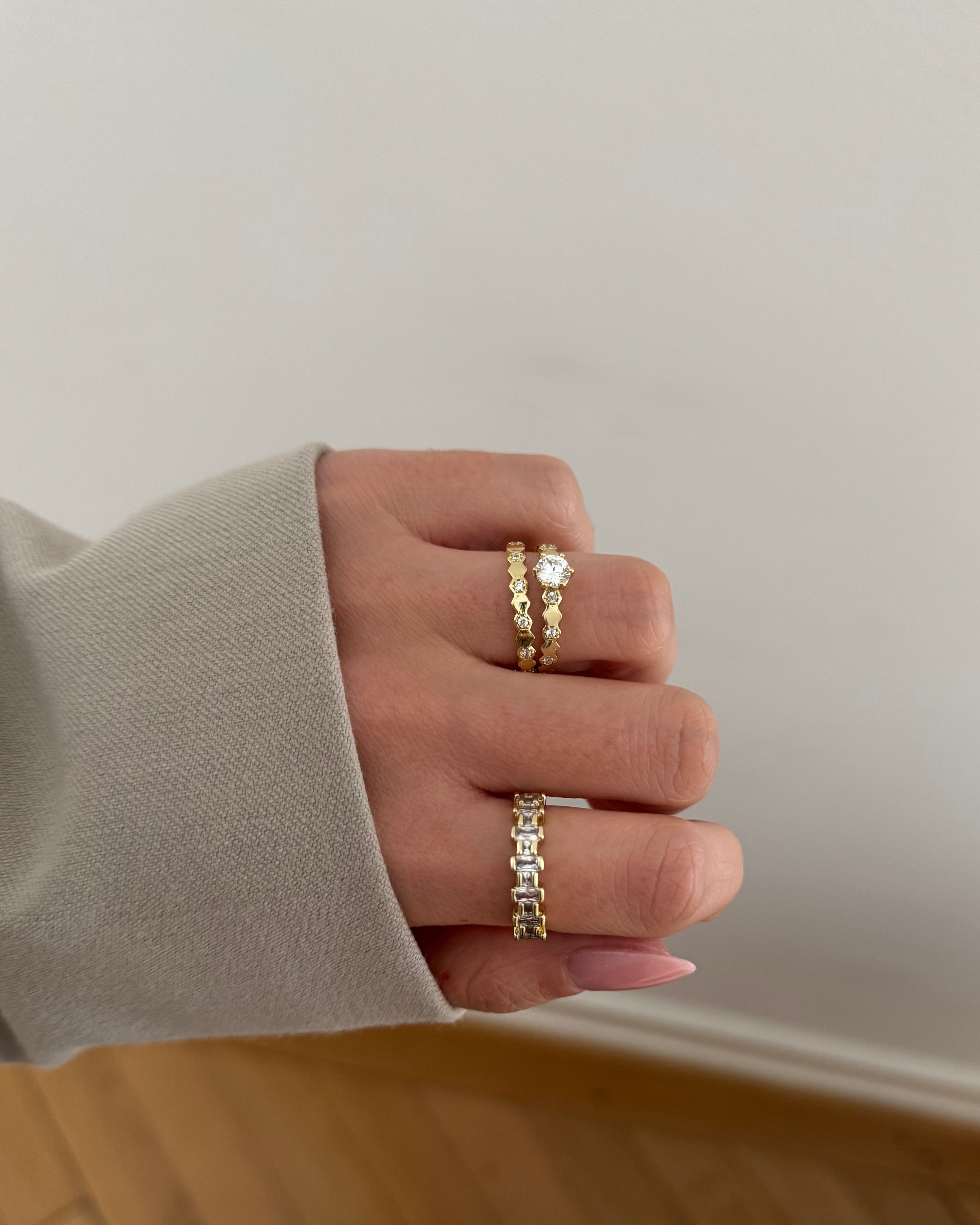 Ring VIP Fine Baget -14K vergoldet