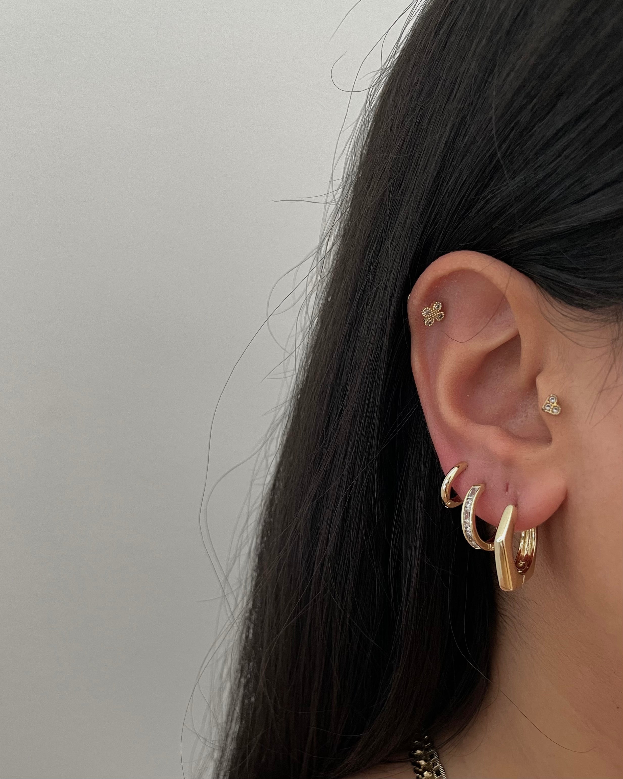 Ohrringe VIP Bold Shape -14K vergoldet