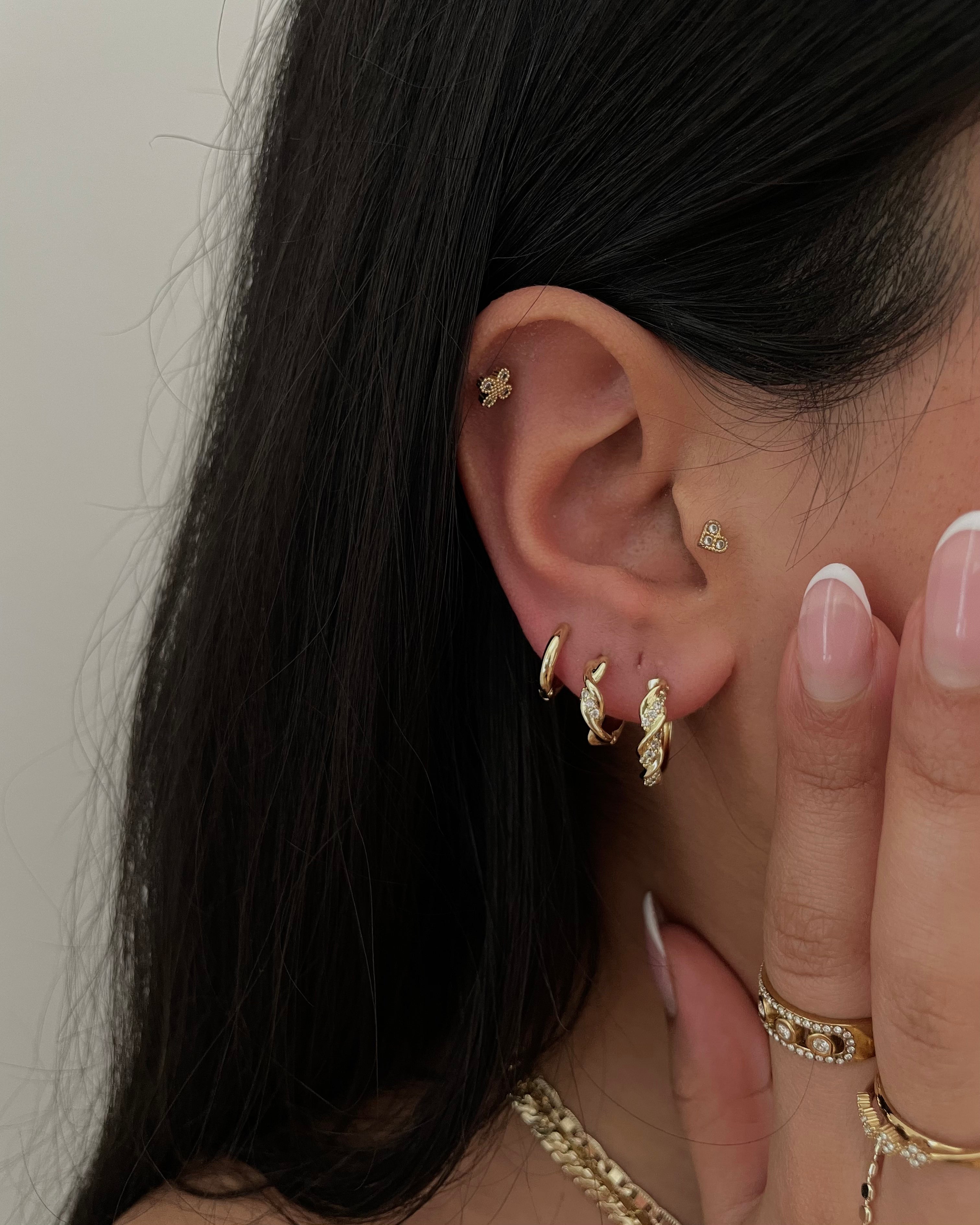 Creolen VIP Twisting- 14K vergoldet