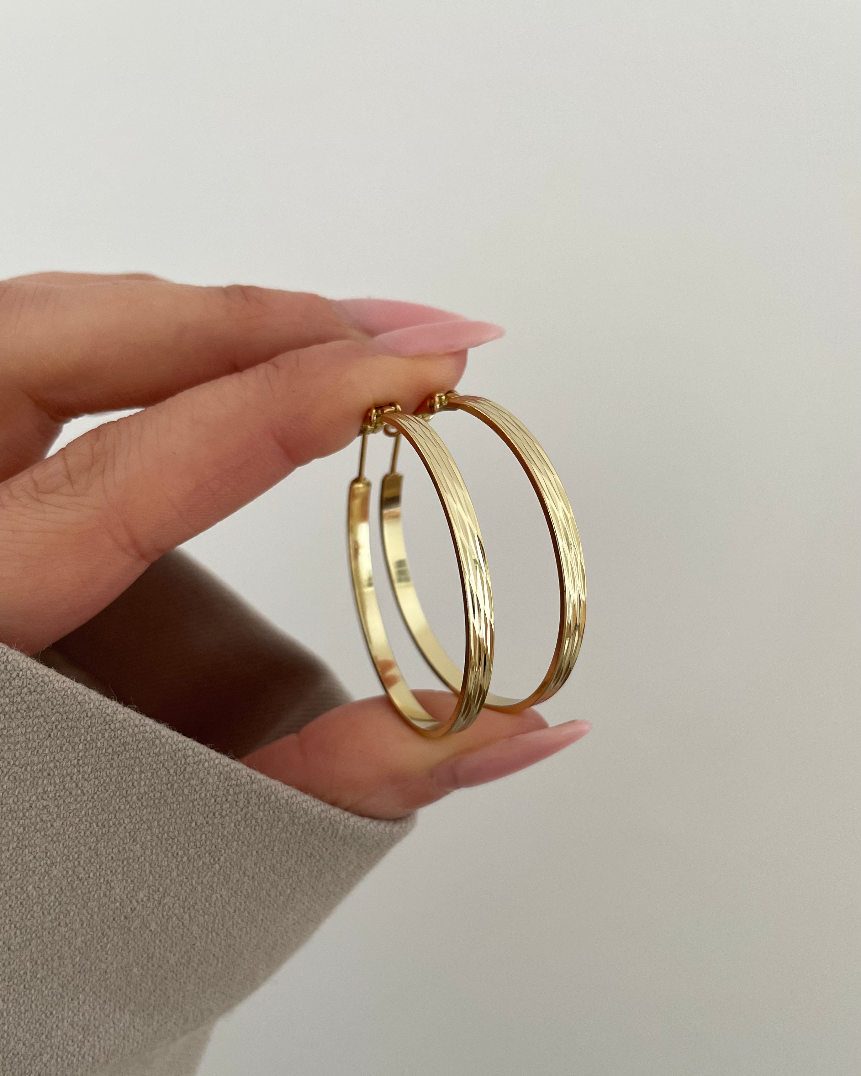 Creolen VIP Classic Lux -14K vergoldet