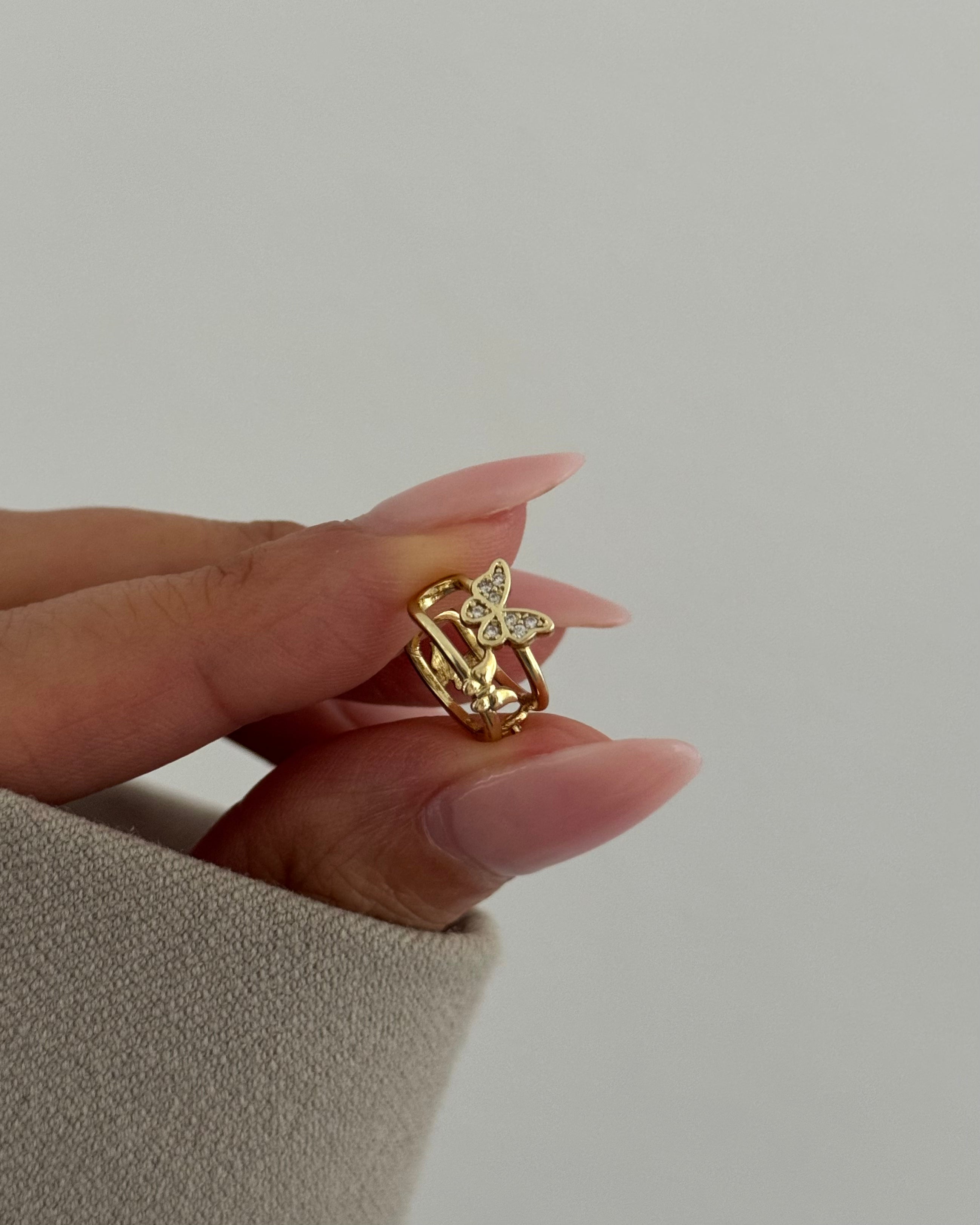 Earcuff VIP Butterfly -14K vergoldet