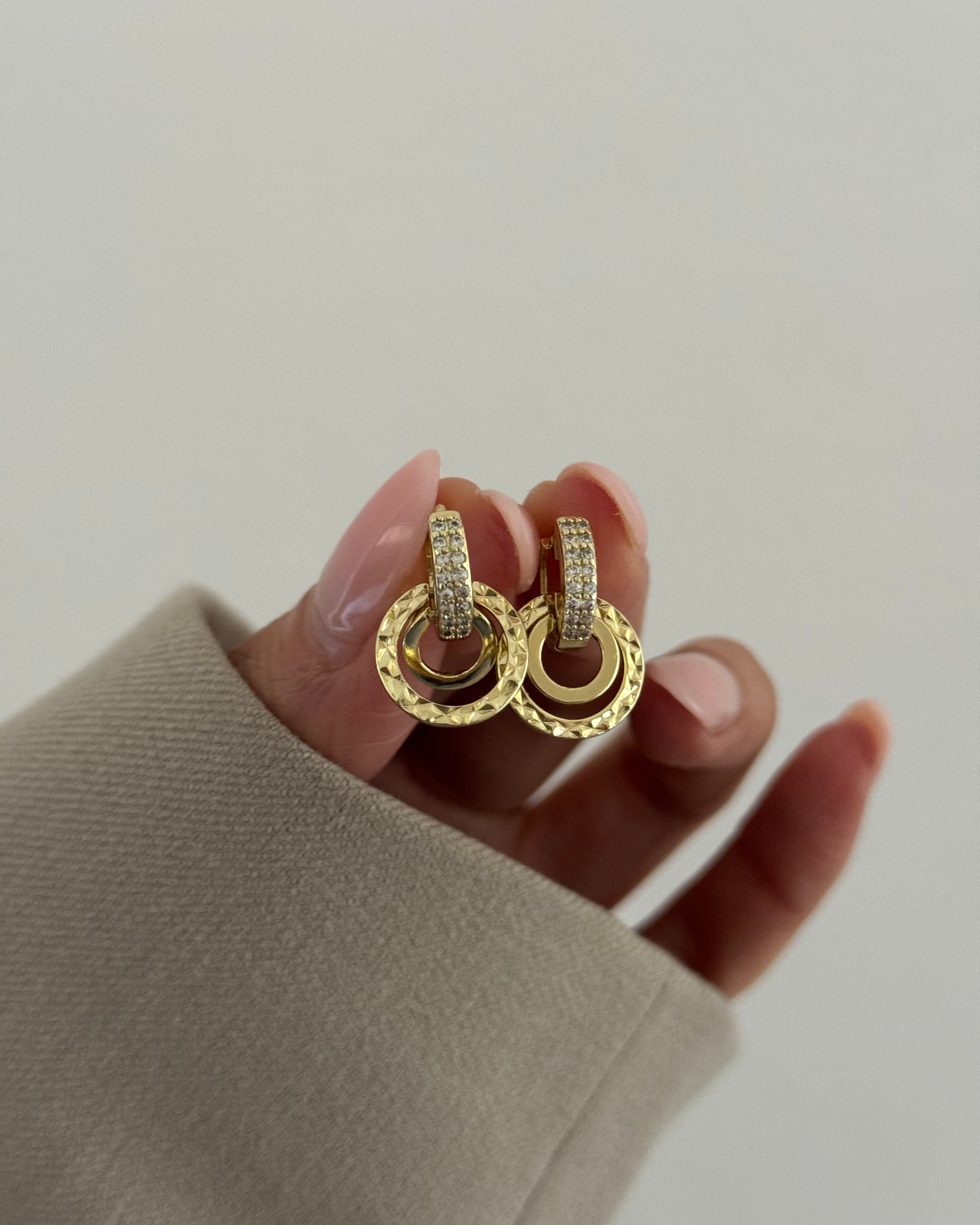 Ohrringe VIP Circle -14K vergoldet
