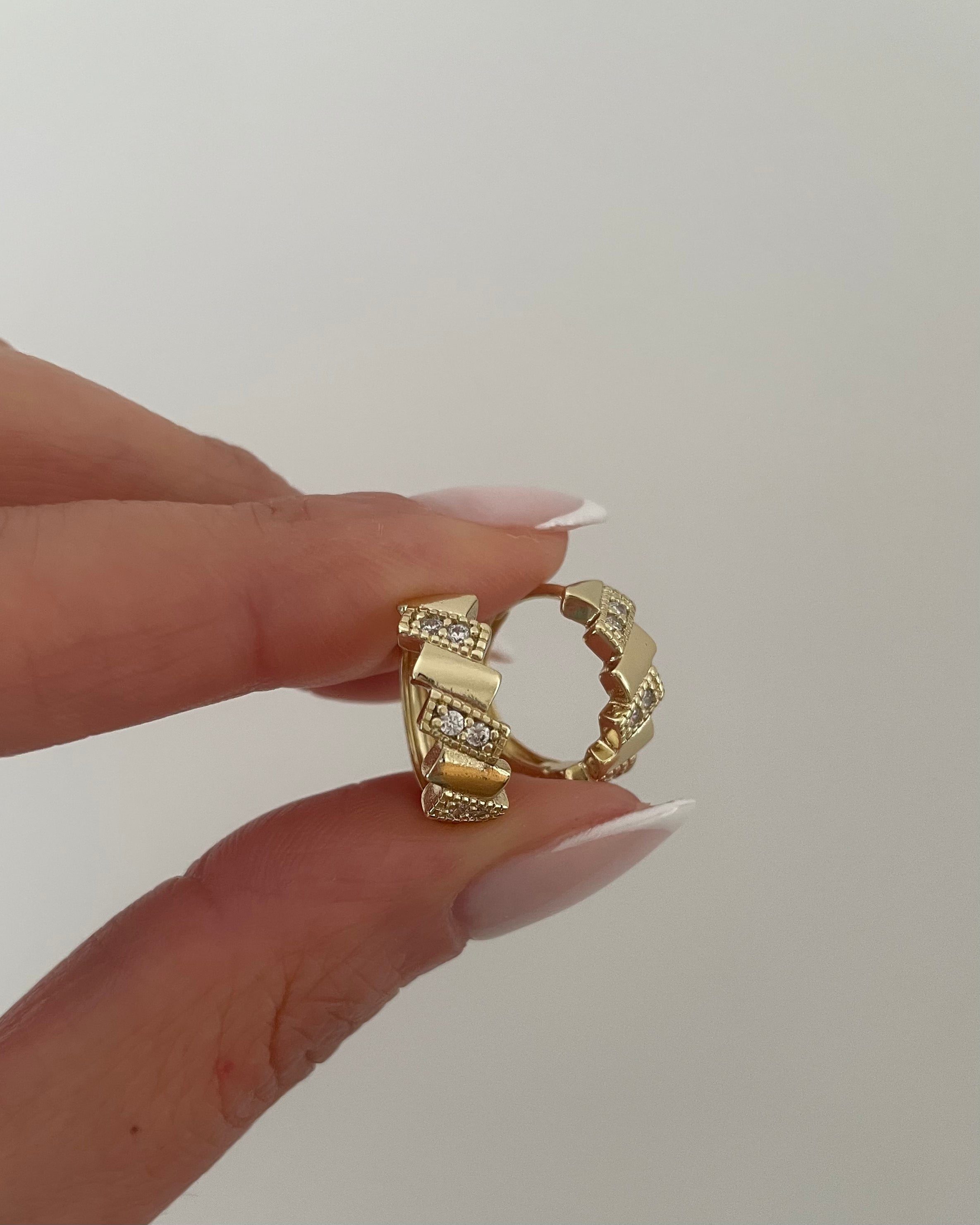 Creolen VIP Zack -14K vergoldet