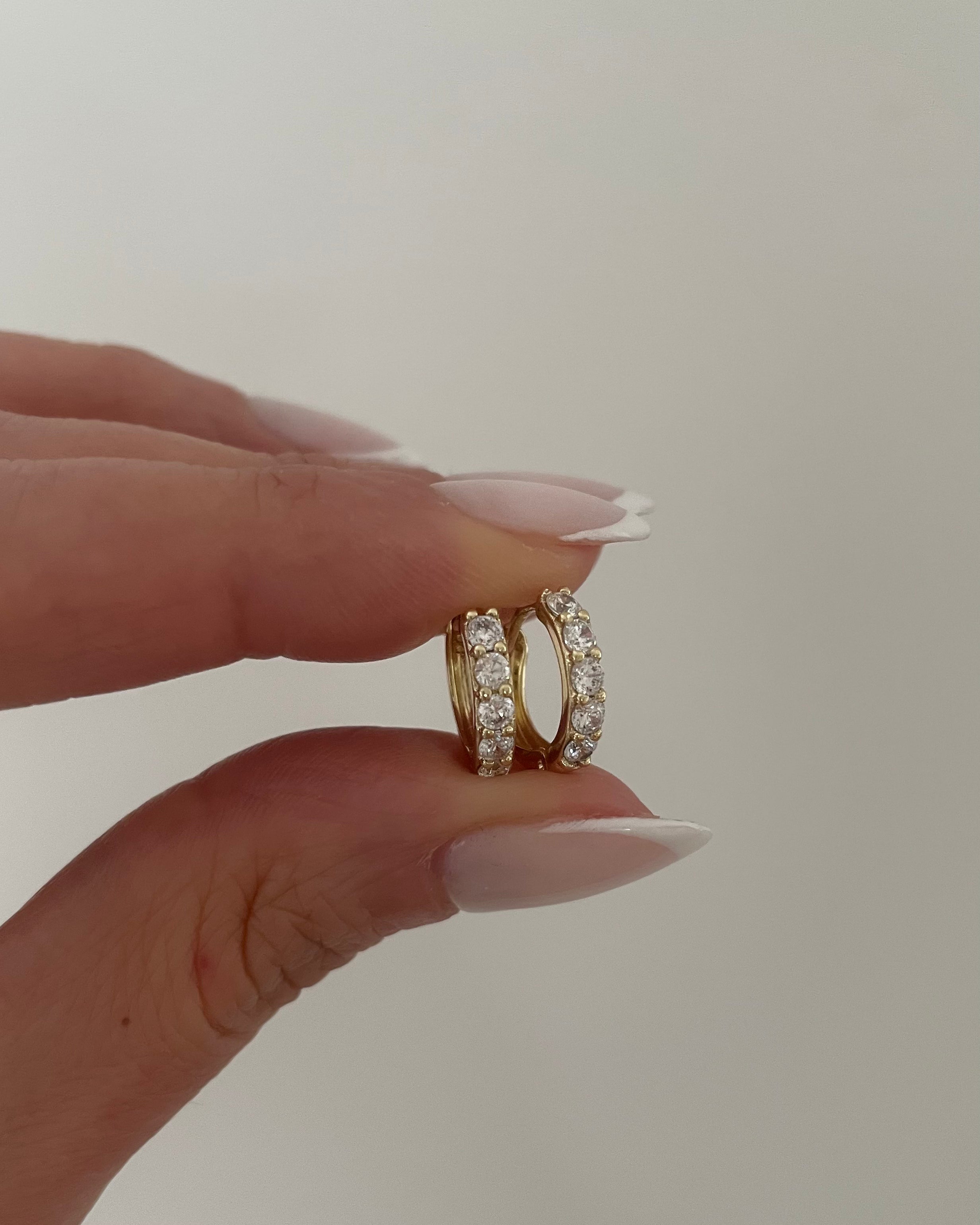 Creolen VIP Mini Light -14K vergoldet