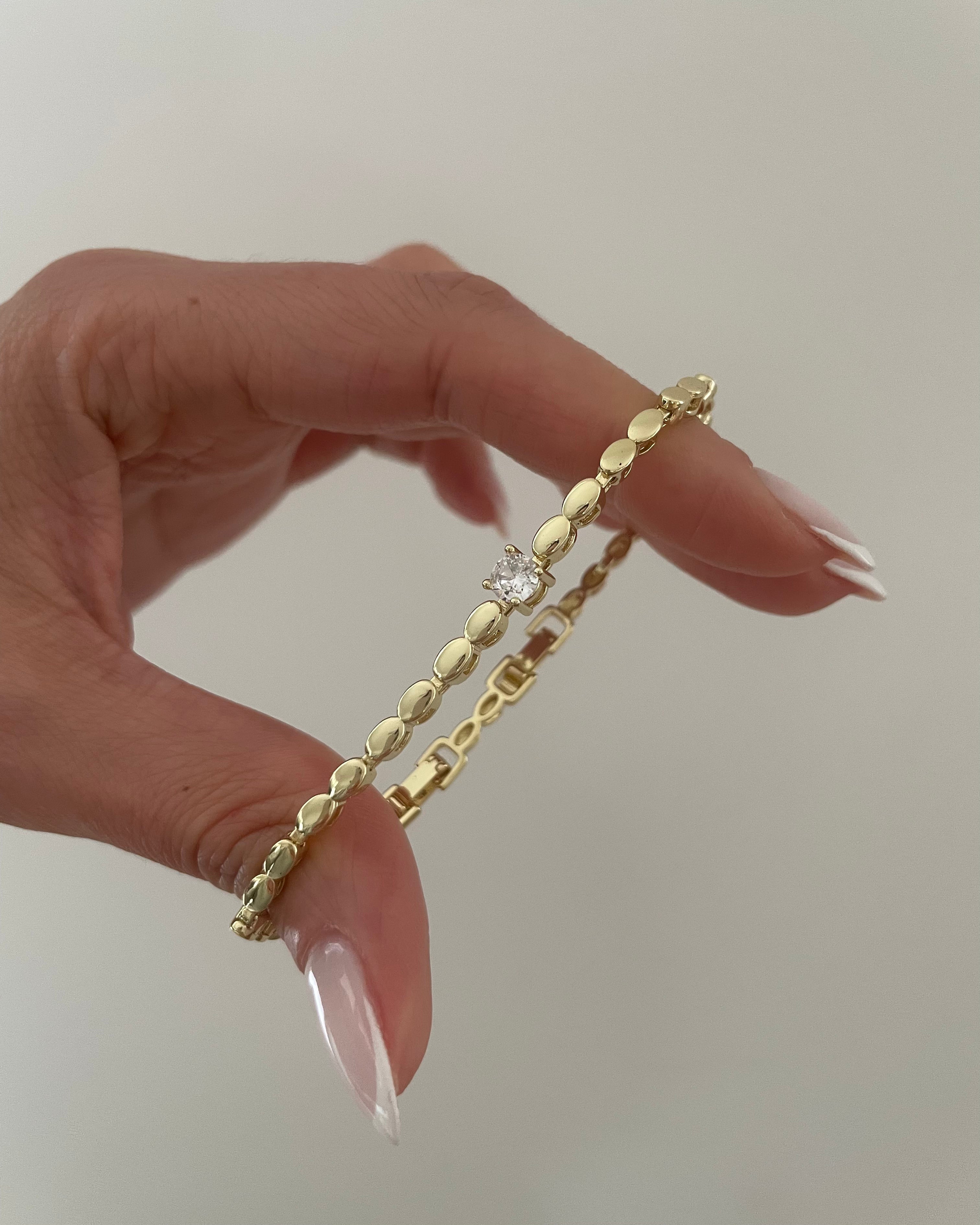 Armband VIP Drop Stone -14K vergoldet