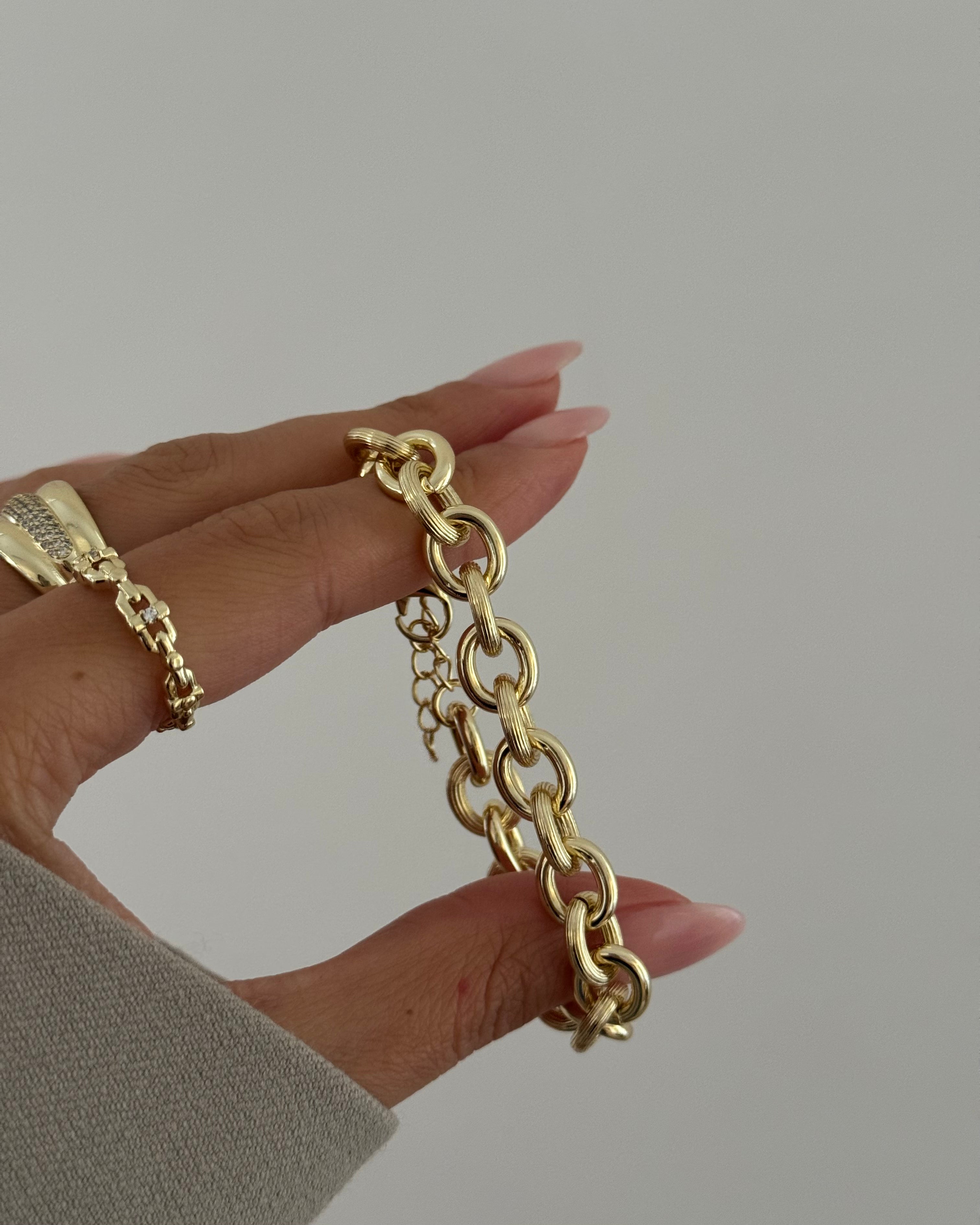 Armband VIP Cetas Oval -14K vergoldet