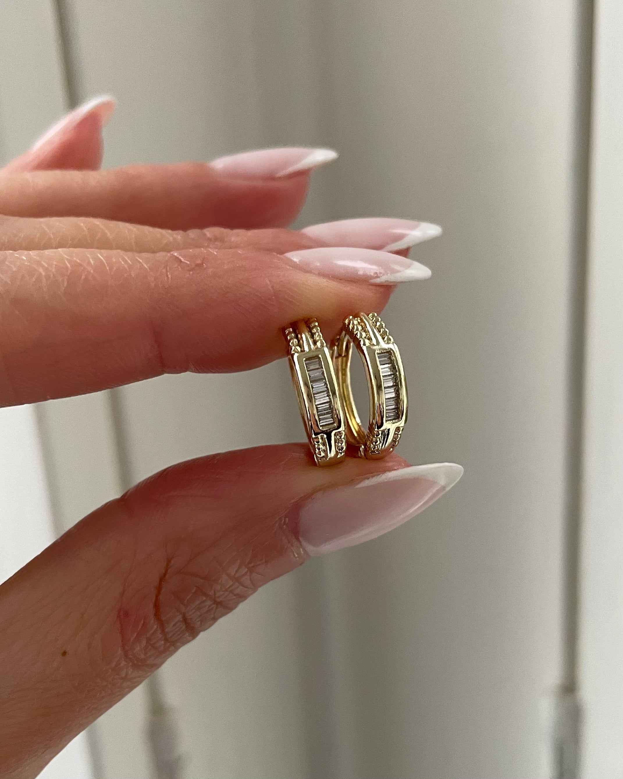 Creolen VIP Chain Glam -14K vergoldet