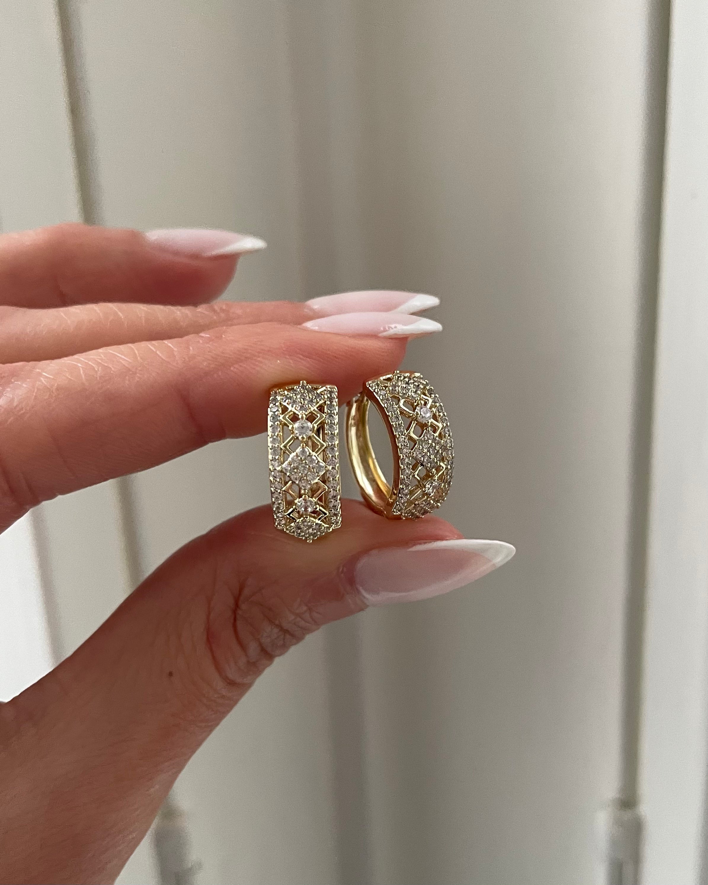 Creolen VIP Grit -14K vergoldet