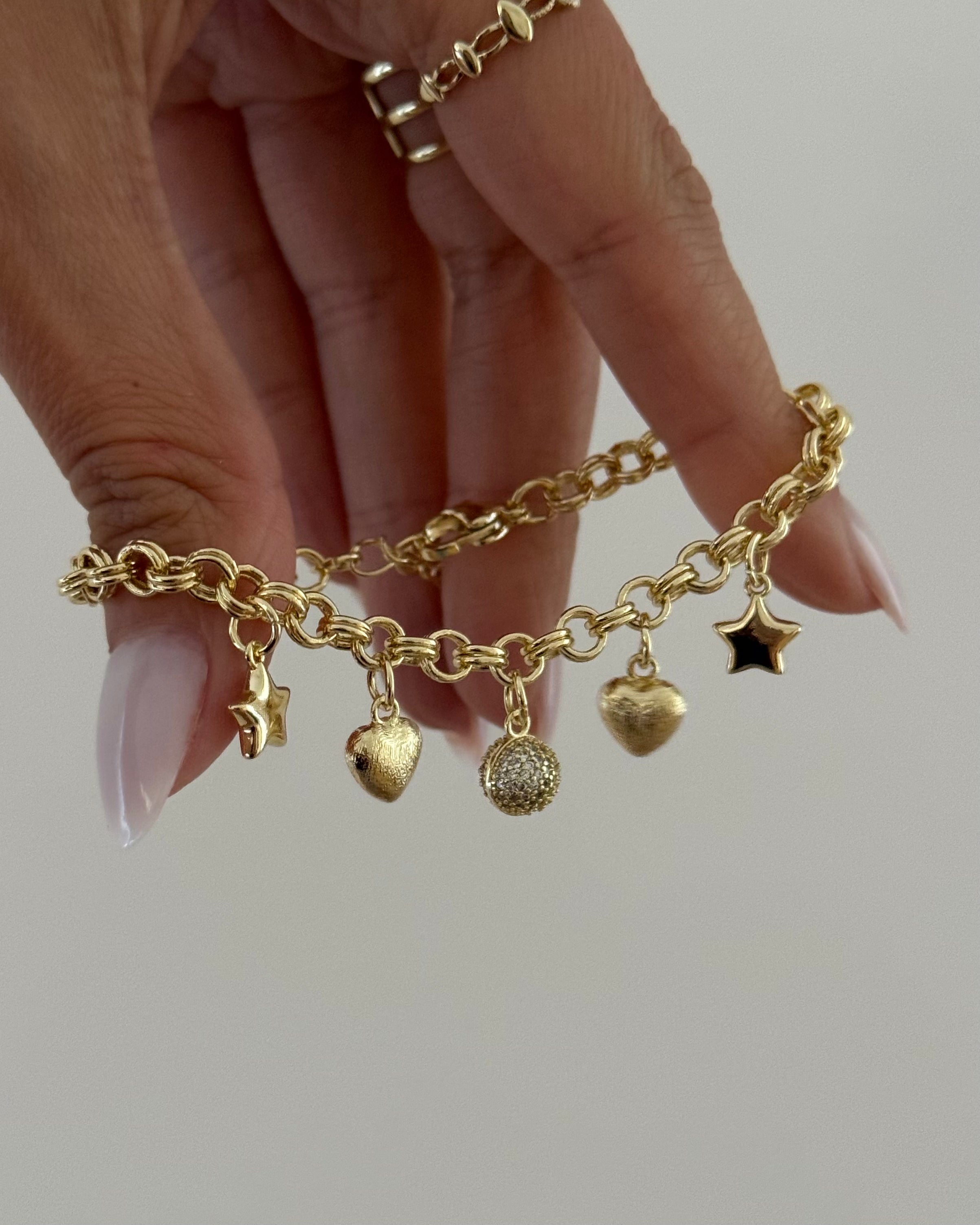 Armband VIP Charm Elegance -14K vergoldet