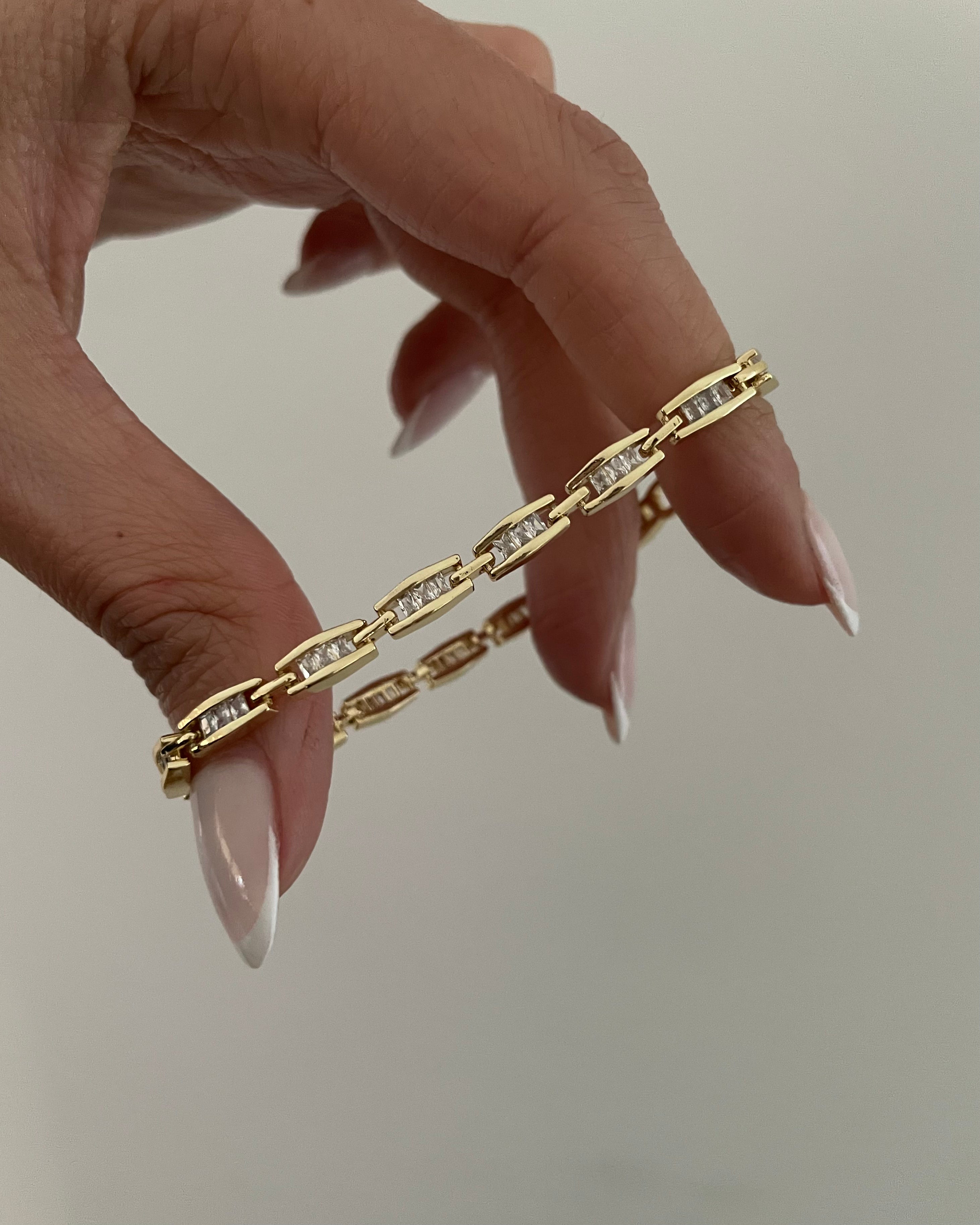 Armband VIP Baguette -14K vergoldet