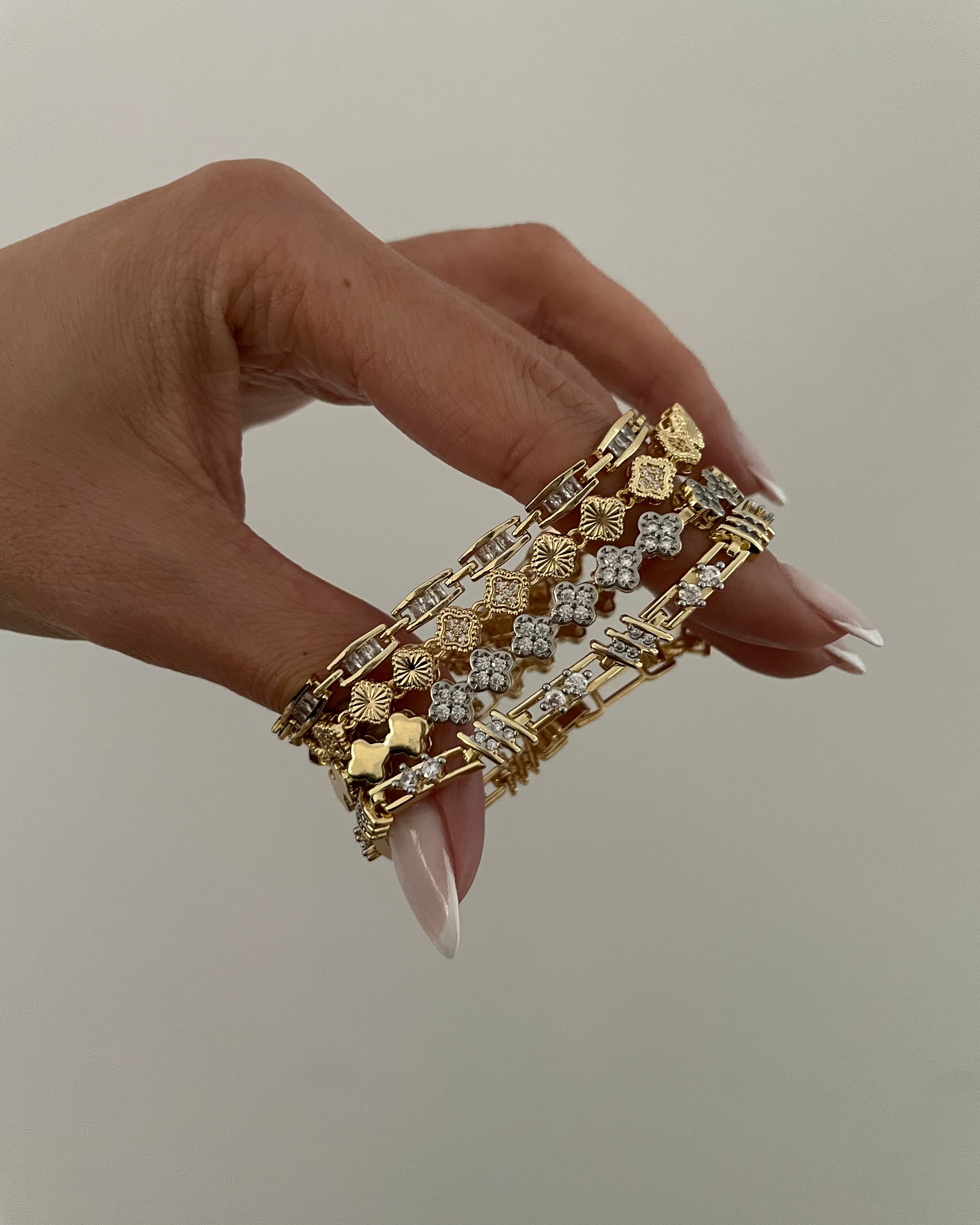 Armband VIP Baguette -14K vergoldet