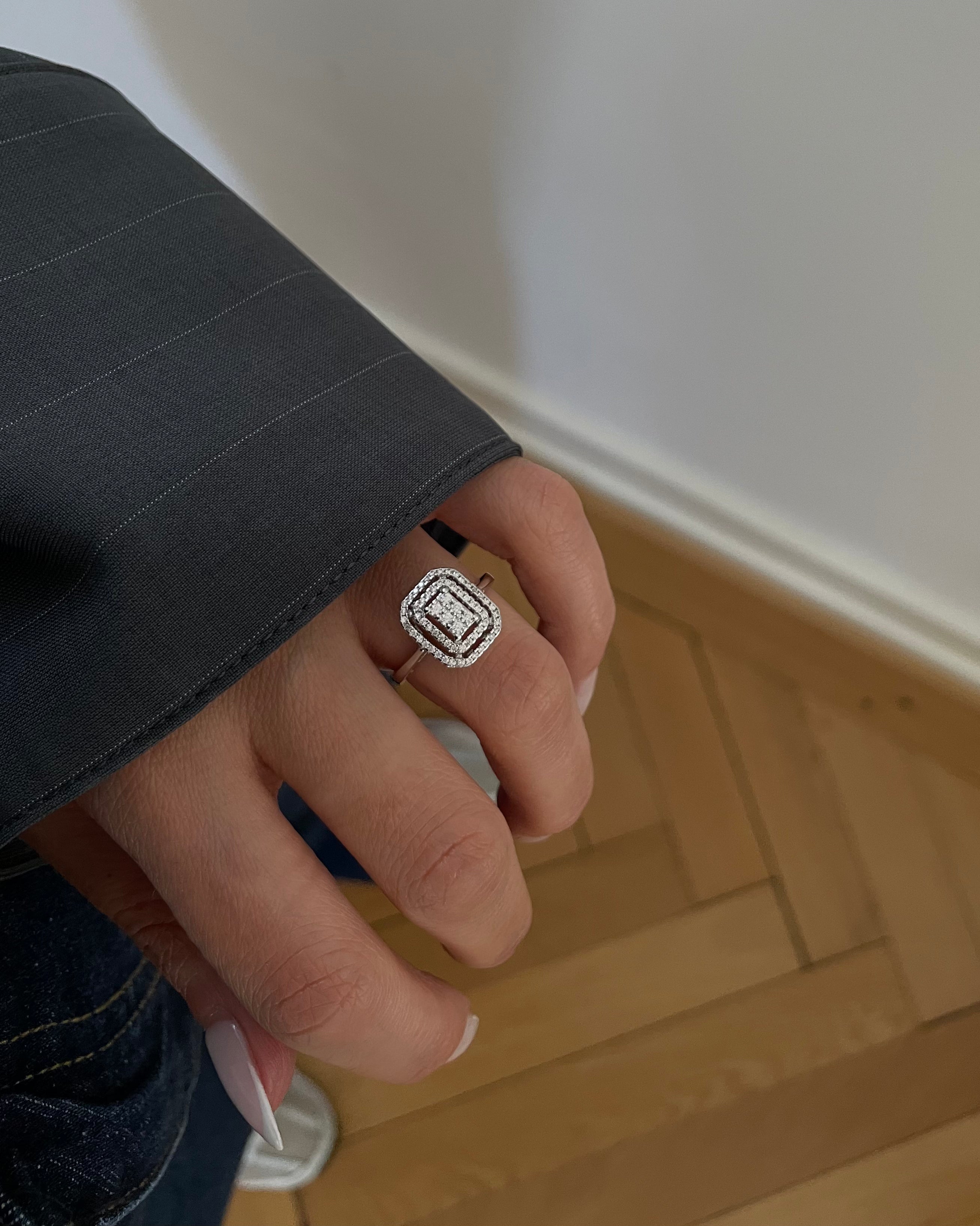 Ring VIP Brillant -14K vergoldet