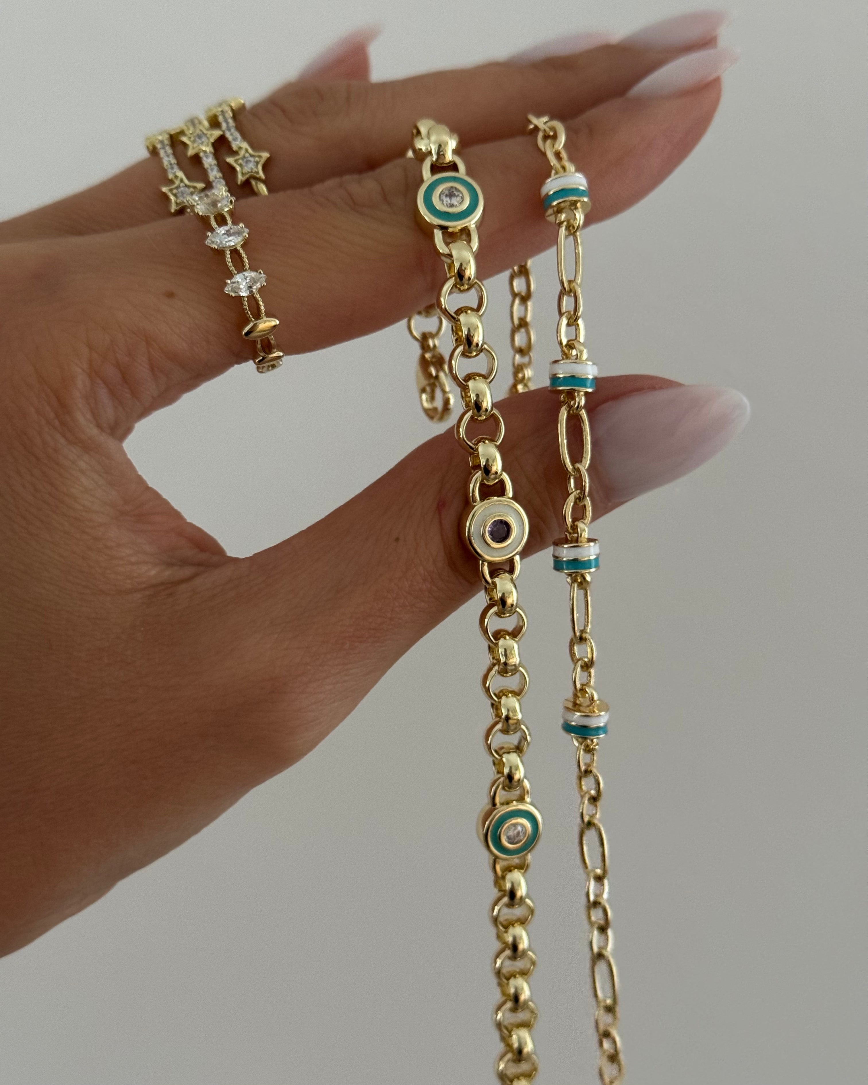 Armband VIP Cetas Emaille -14K vergoldet