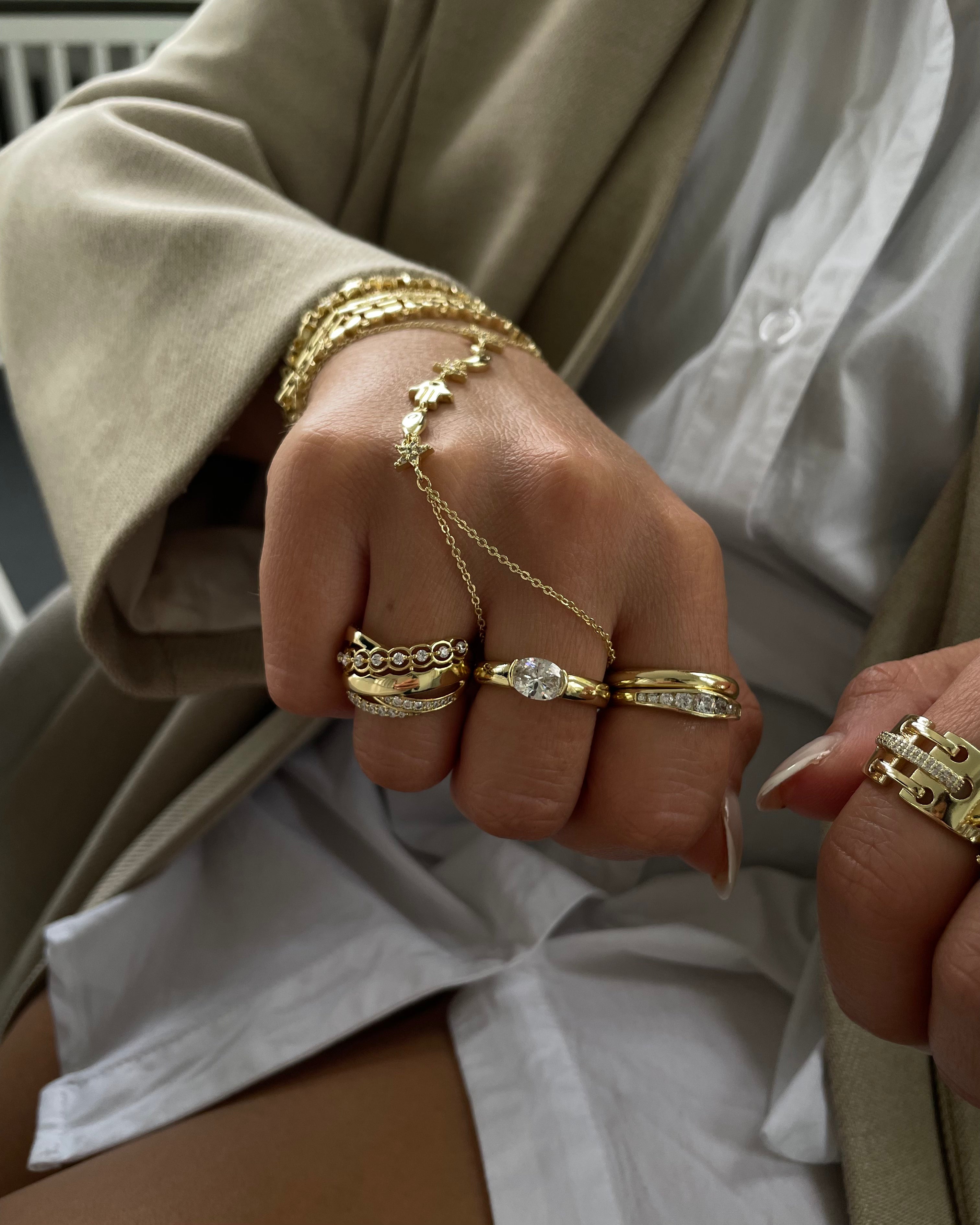 Ring VIP Drop -14K vergoldet