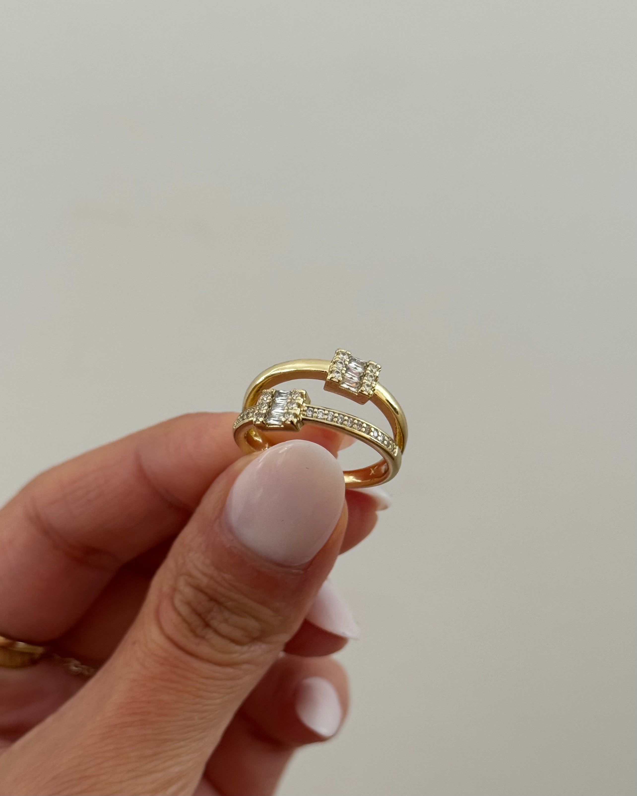 Ring VIP Layer Cubic -14K vergoldet