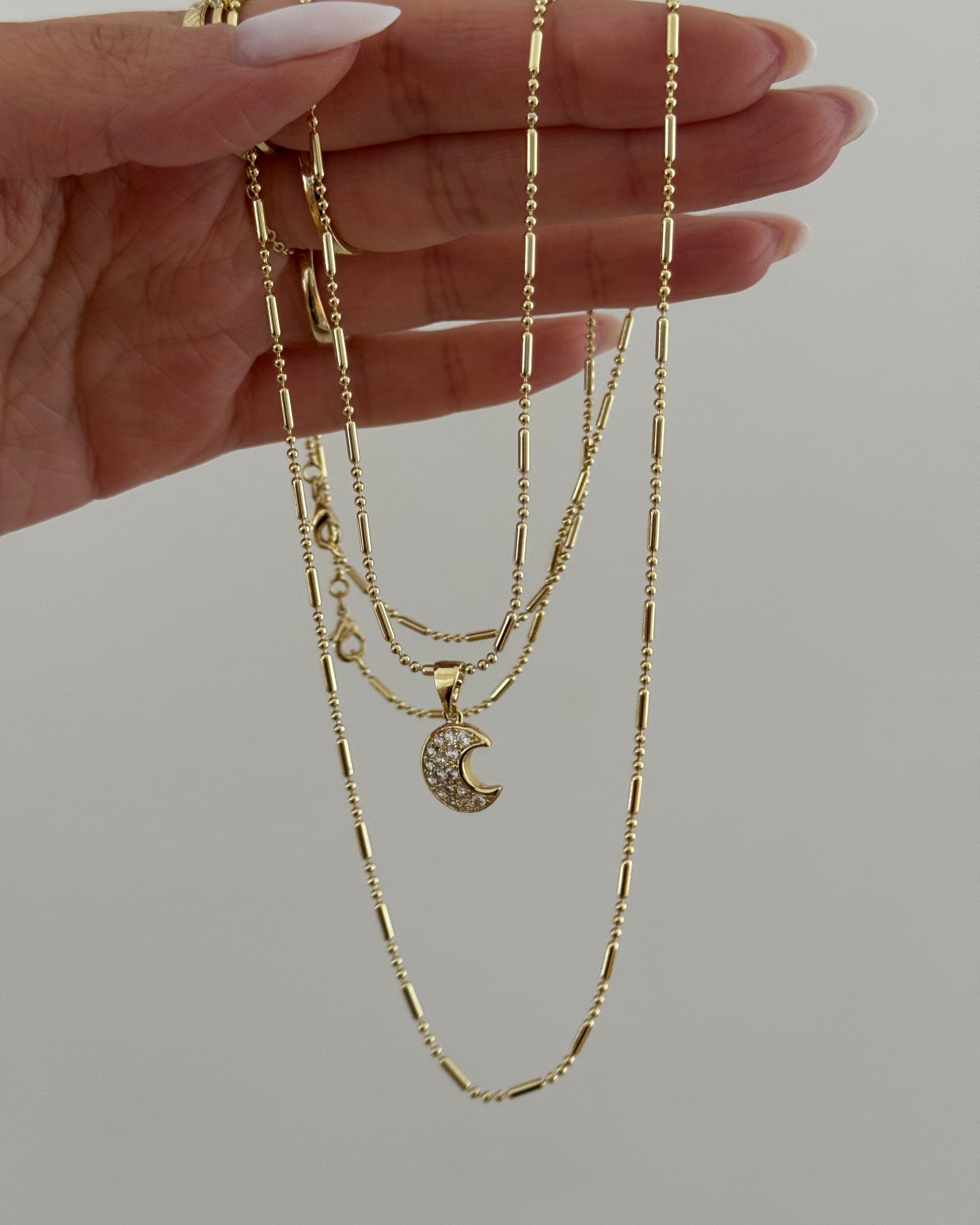Kette VIP Hayalet Fine Moon -14K vergoldet
