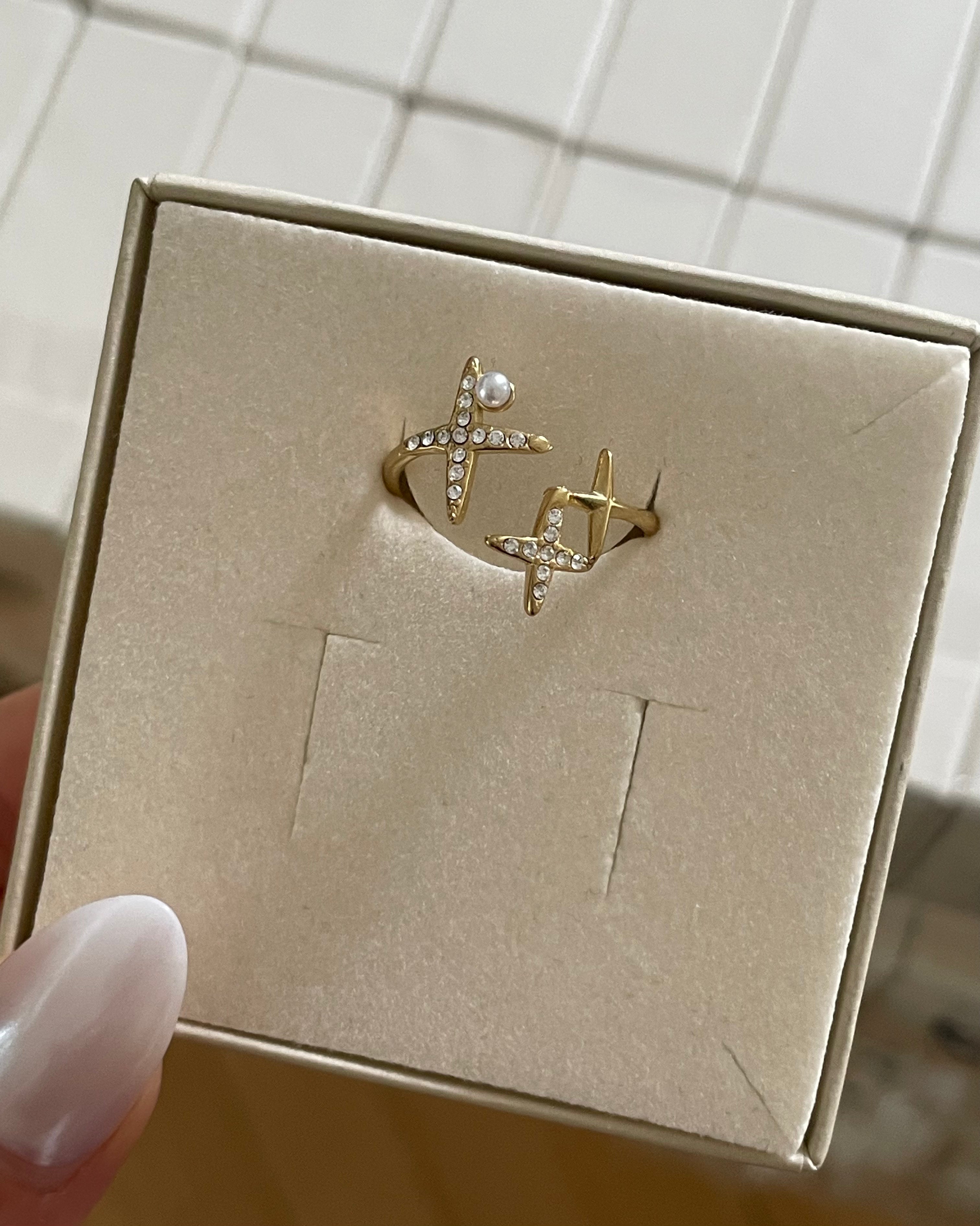 Ring North Star Pearl