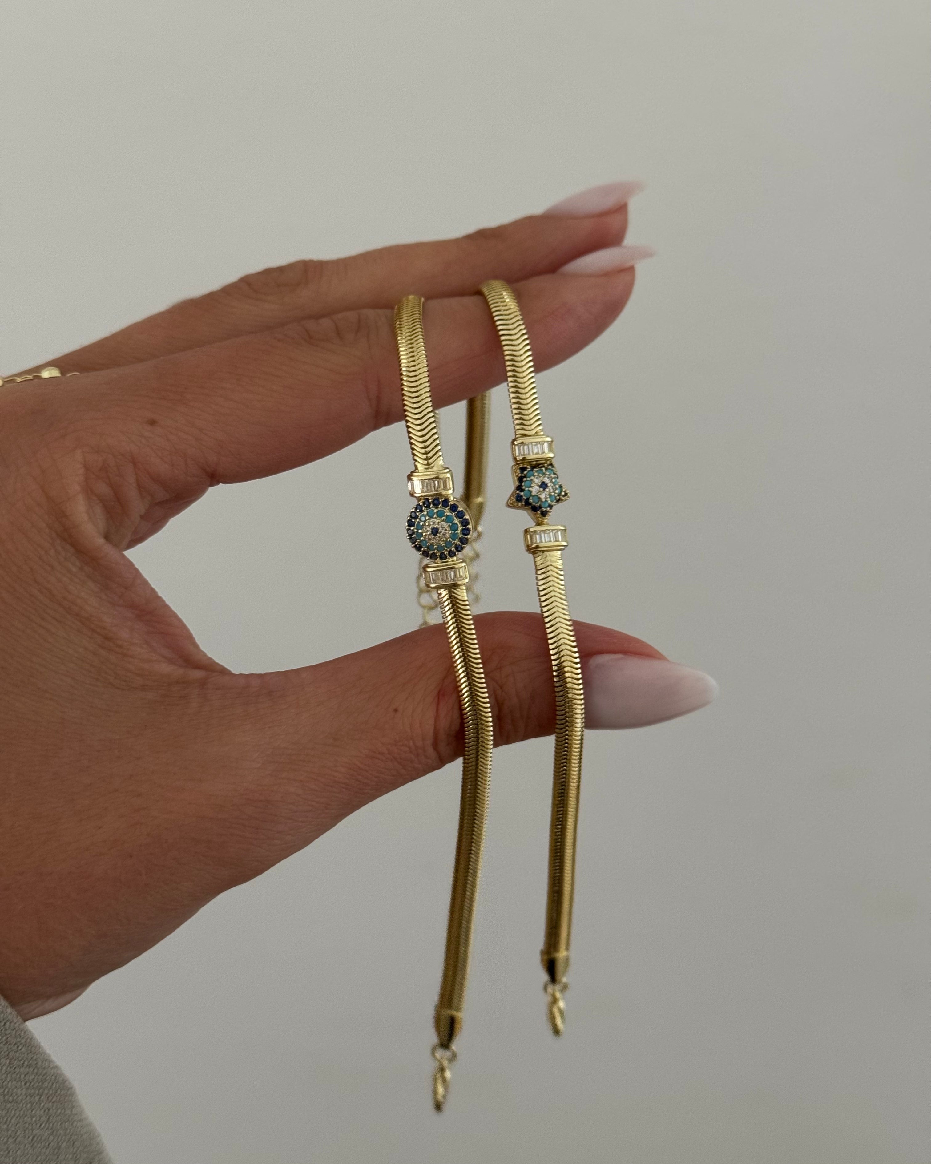 Armband VIP Snake Nazar -14K vergoldet