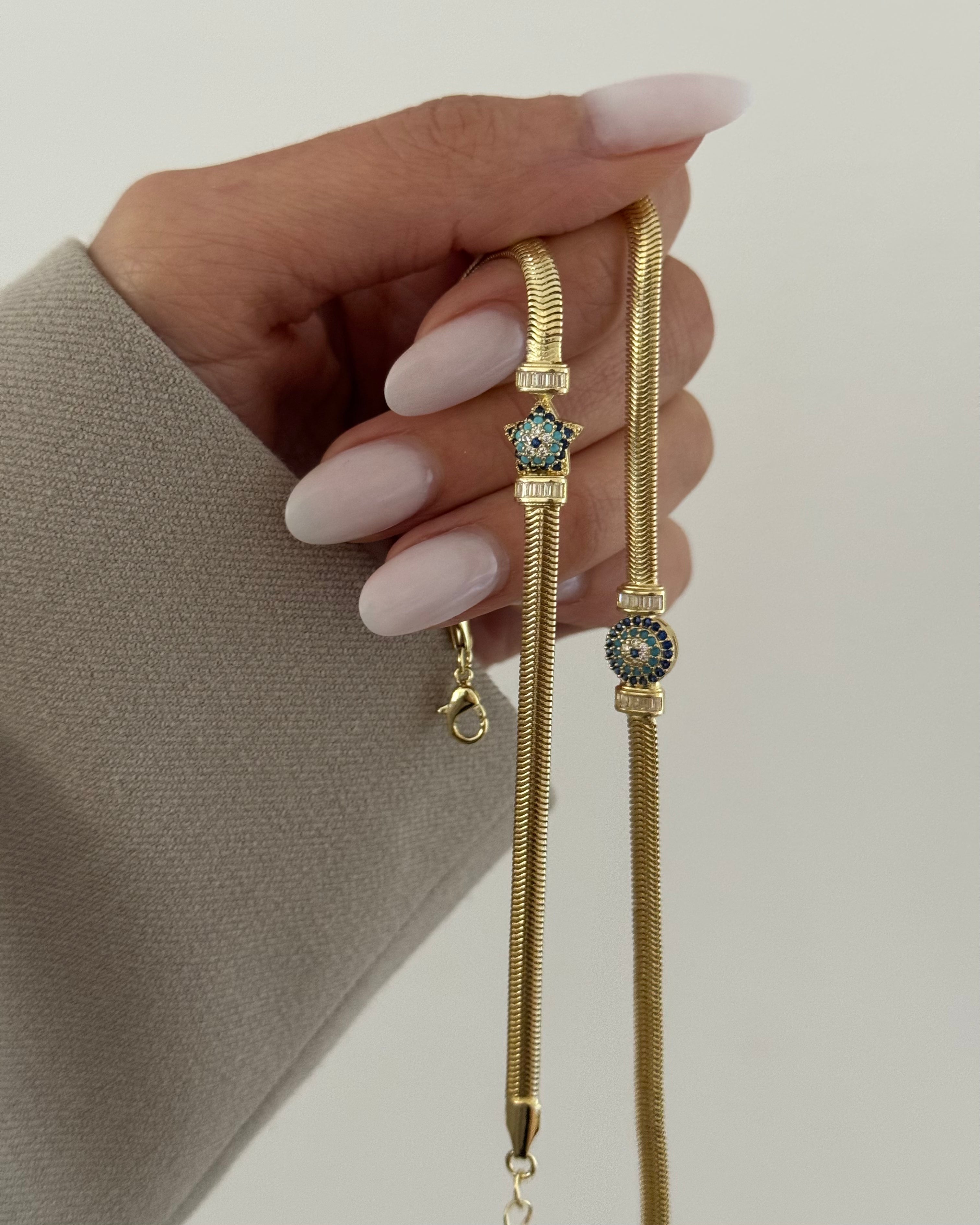 Armband VIP Snake Nazar -14K vergoldet