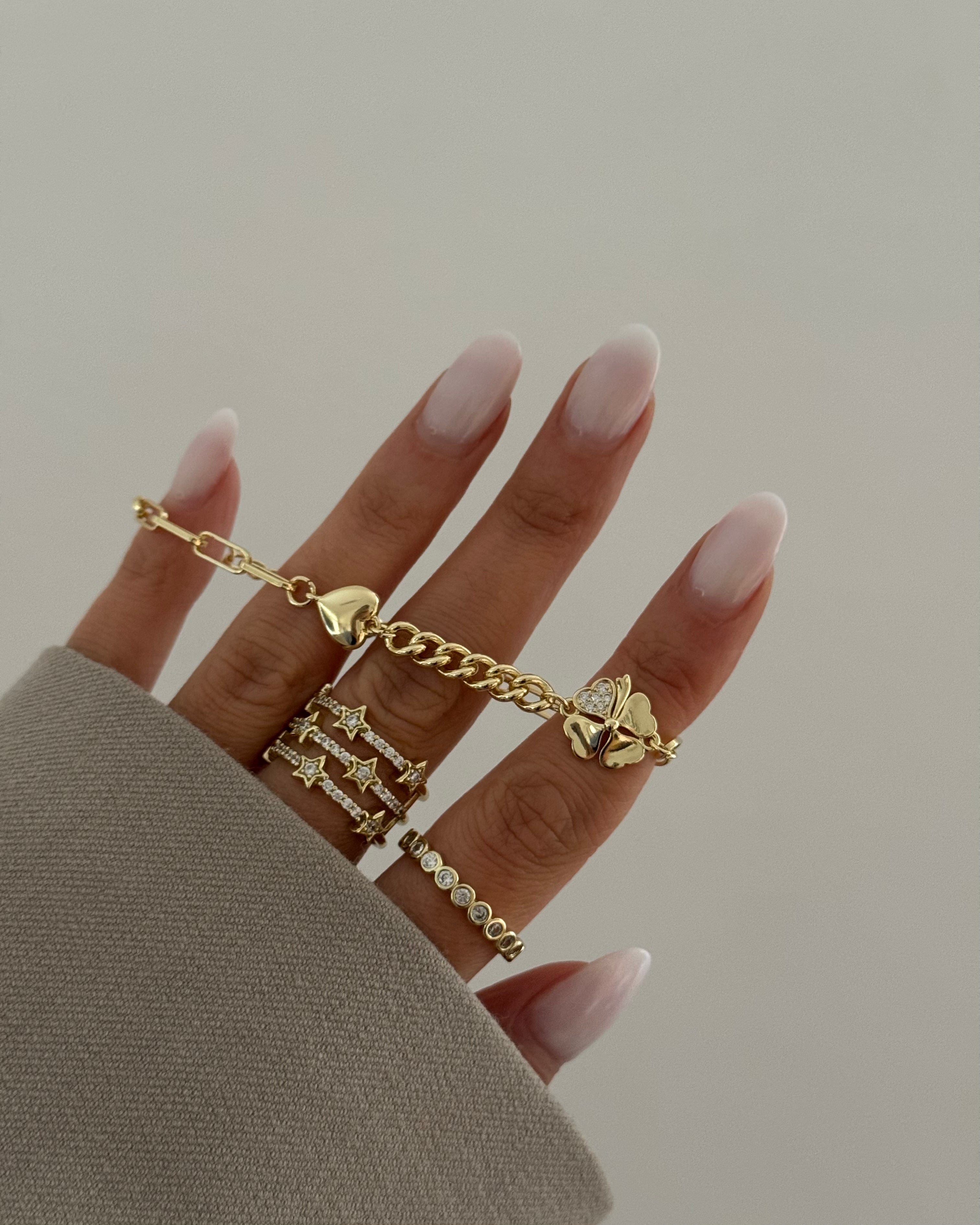 Armband VIP Chic Clover -14K vergoldet