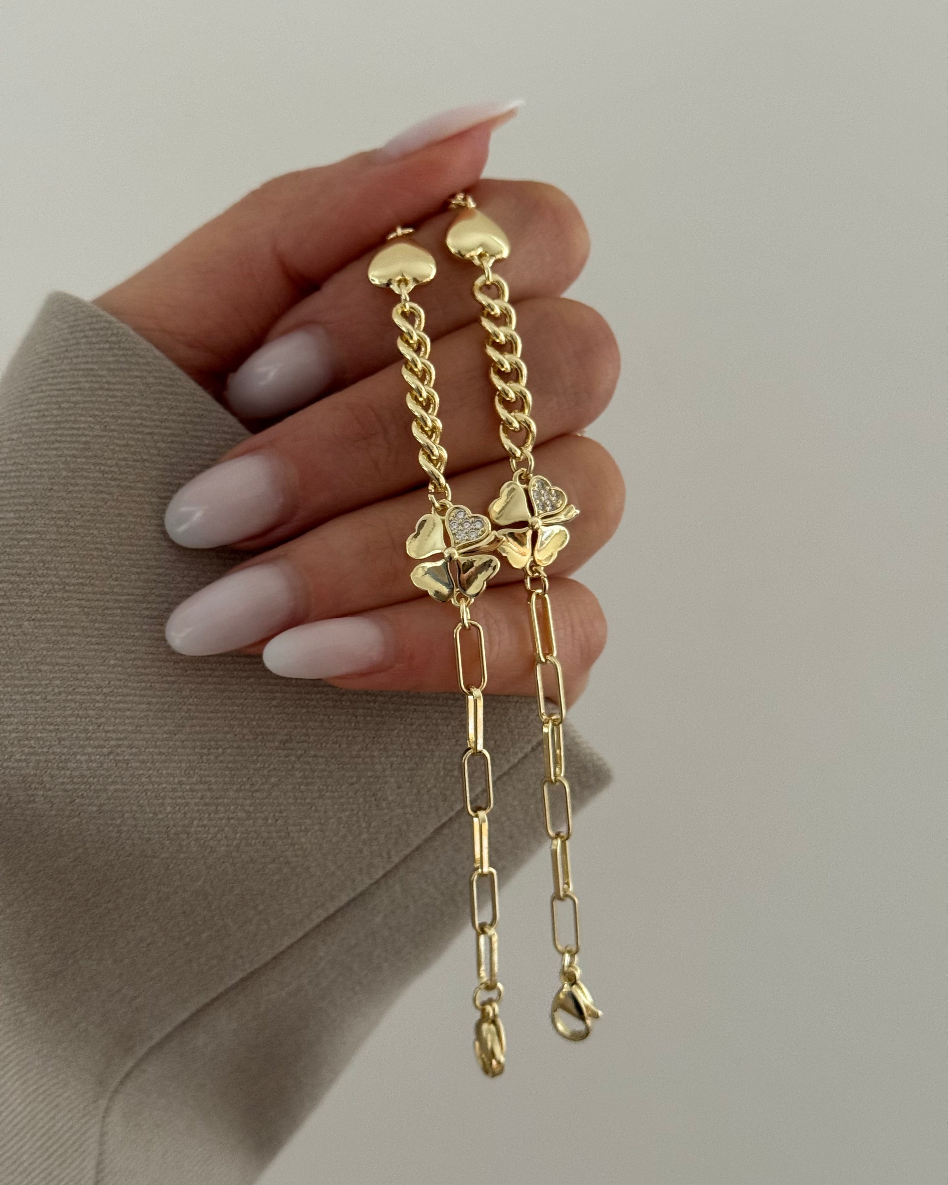 Armband VIP Chic Clover -14K vergoldet