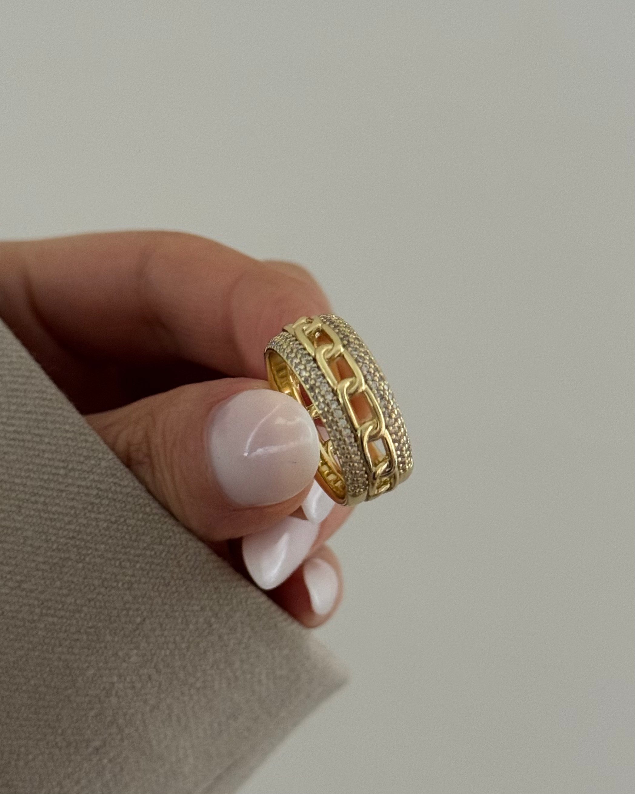Ring VIP Lux Chain -14K vergoldet