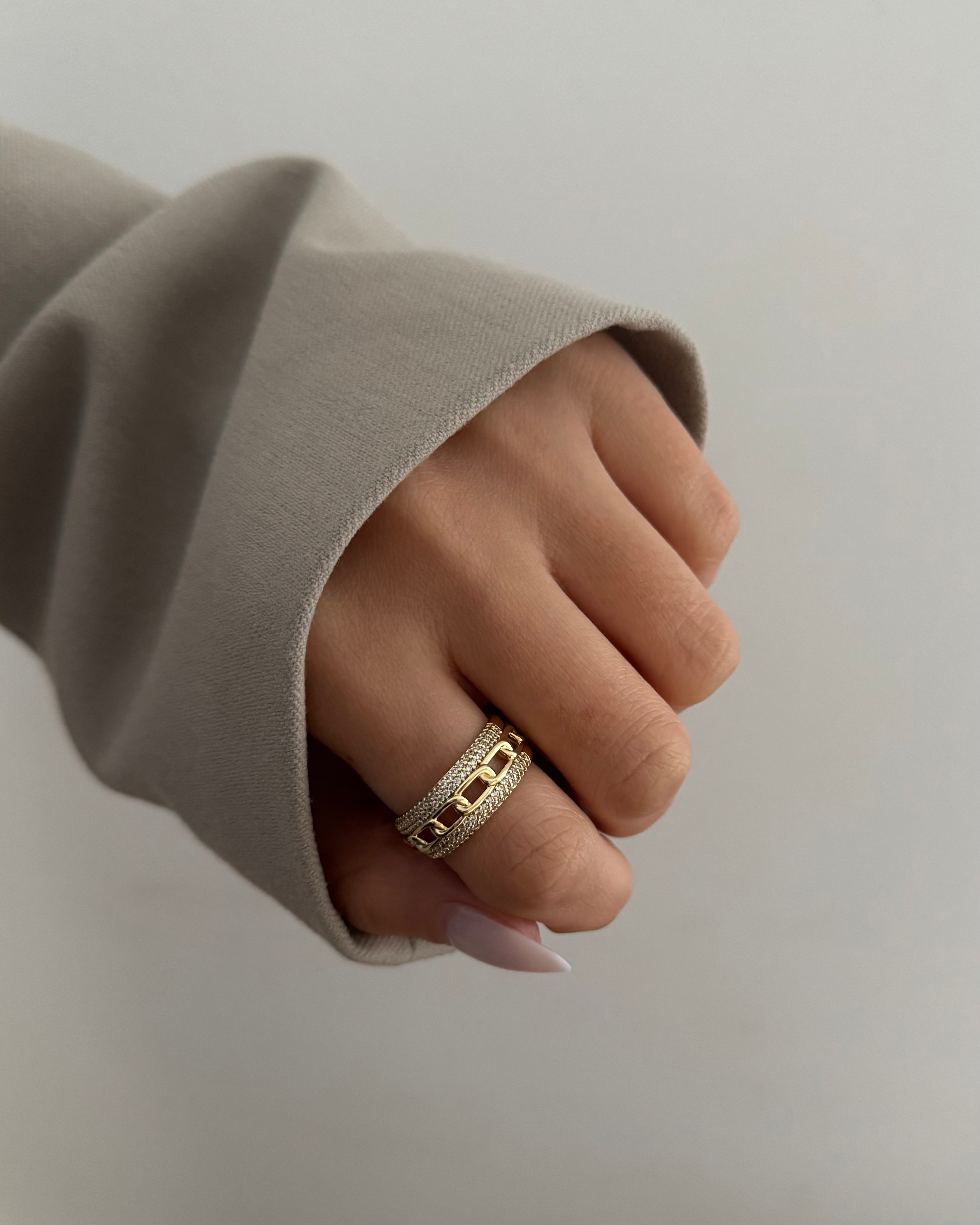 Ring VIP Lux Chain -14K vergoldet