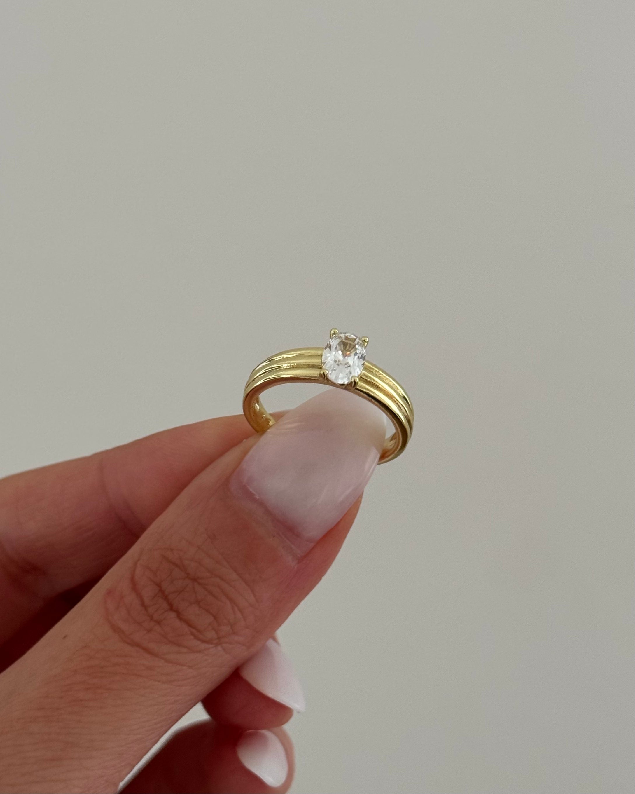 Ring VIP Drop Line -14K vergoldet