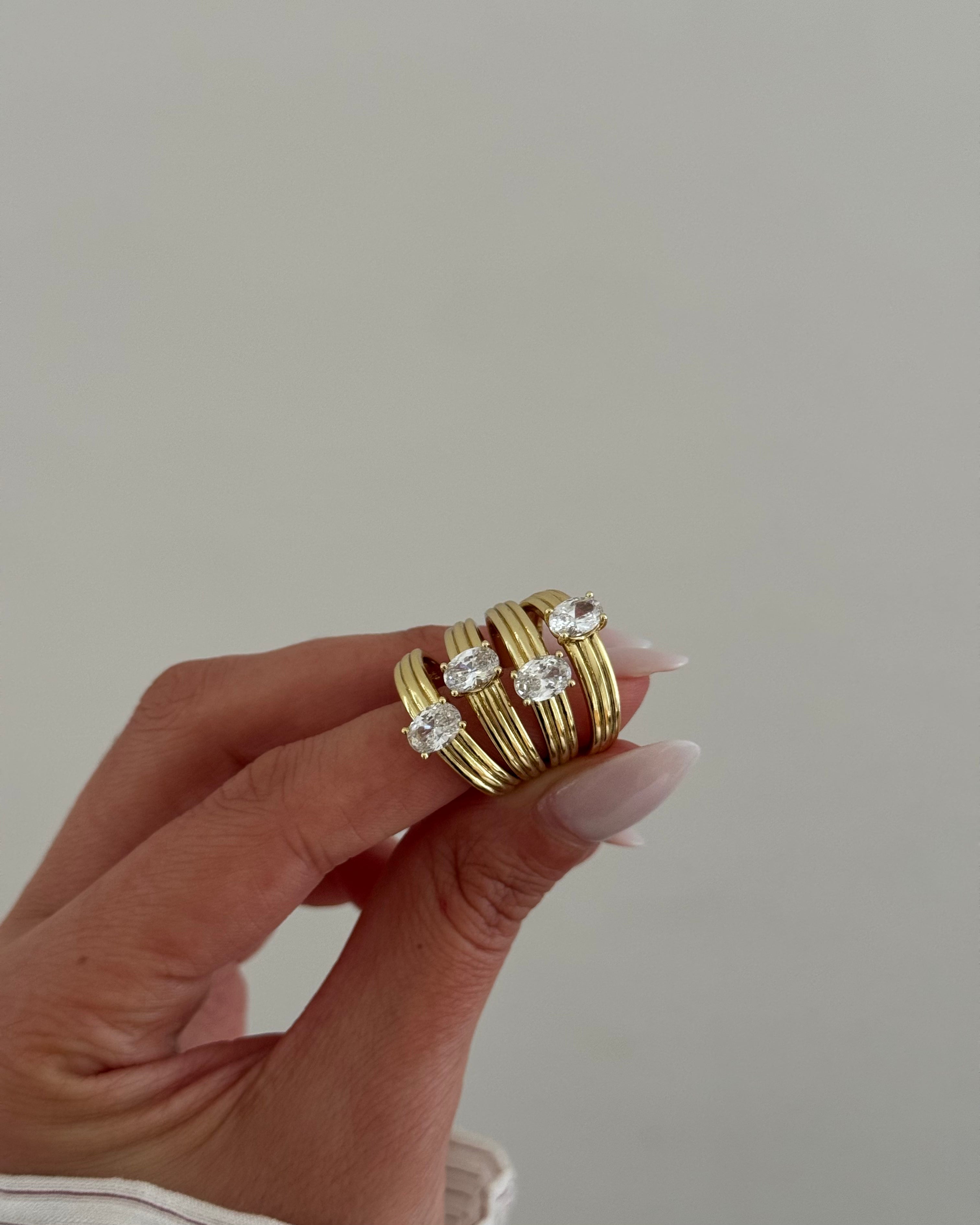 Ring VIP Drop Line -14K vergoldet