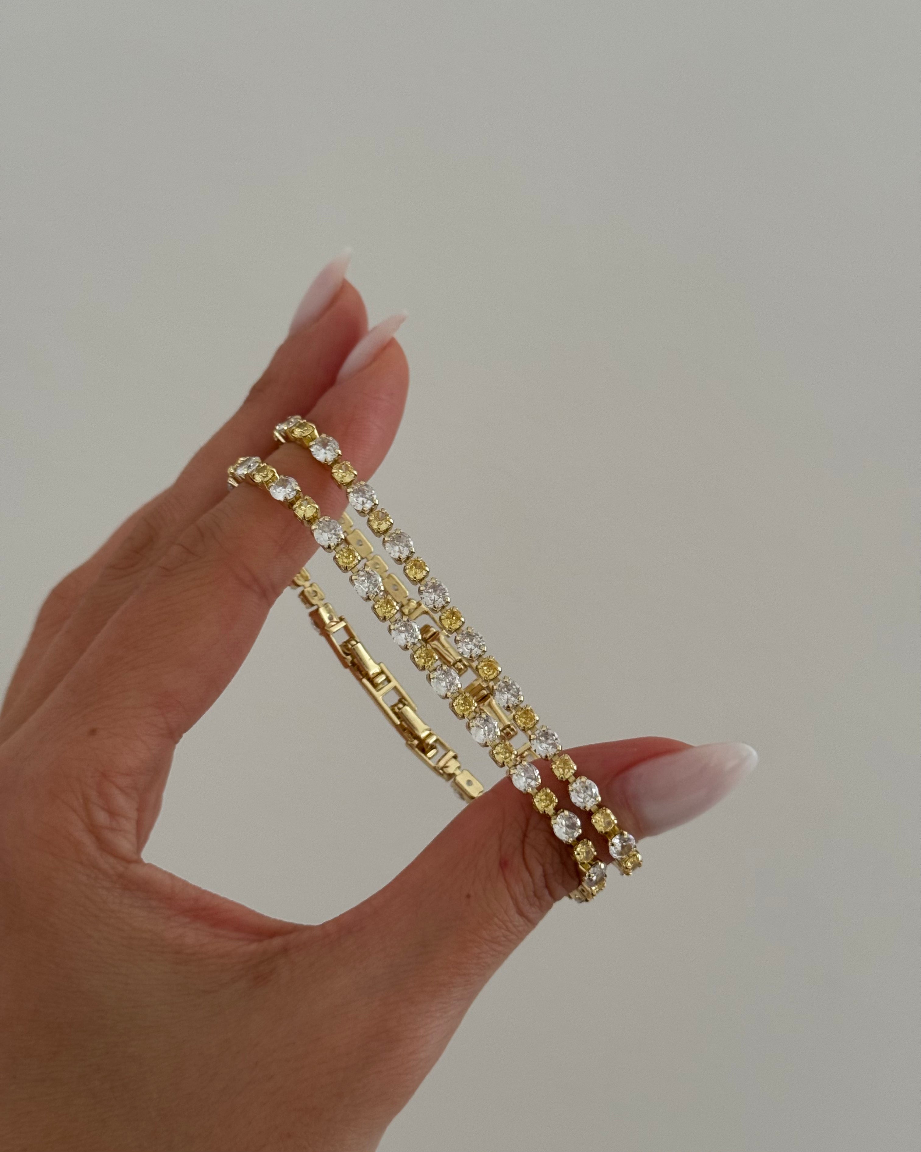 Armband VIP Tennis Shine -14K vergoldet