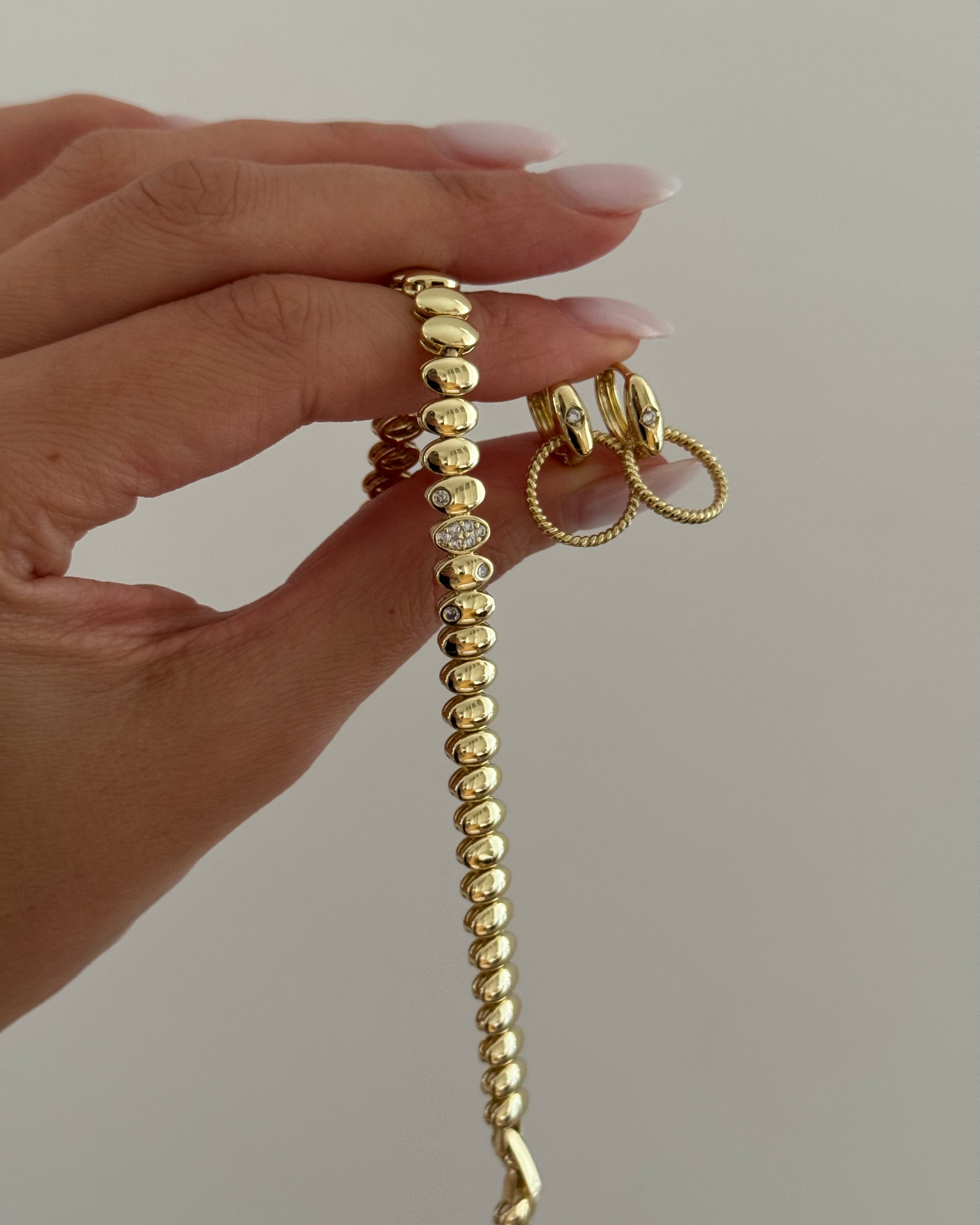 Ohrringe VIP Circle Damla -14K vergoldet