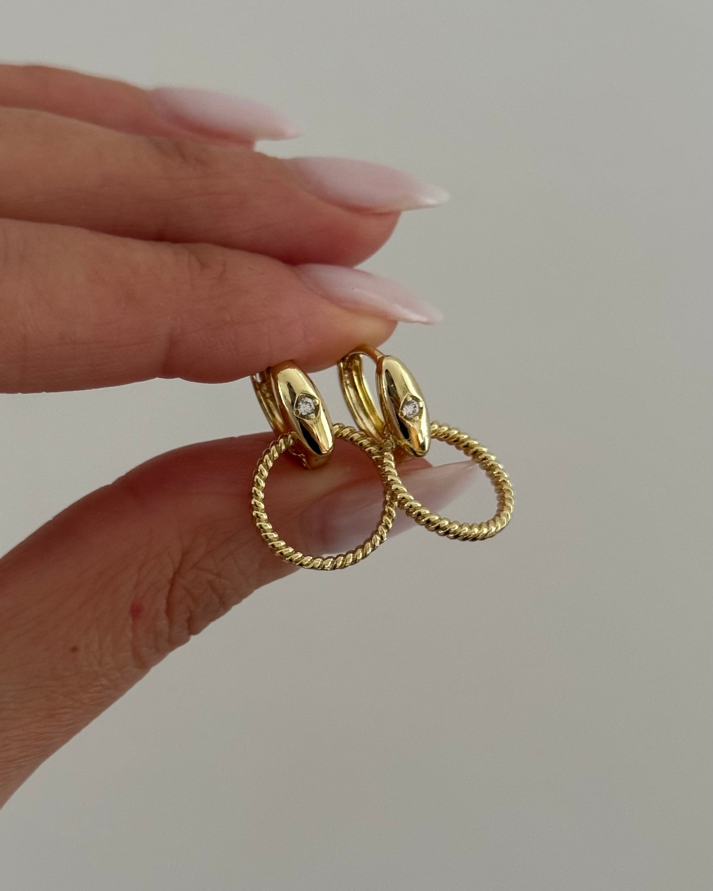 Ohrringe VIP Circle Damla -14K vergoldet